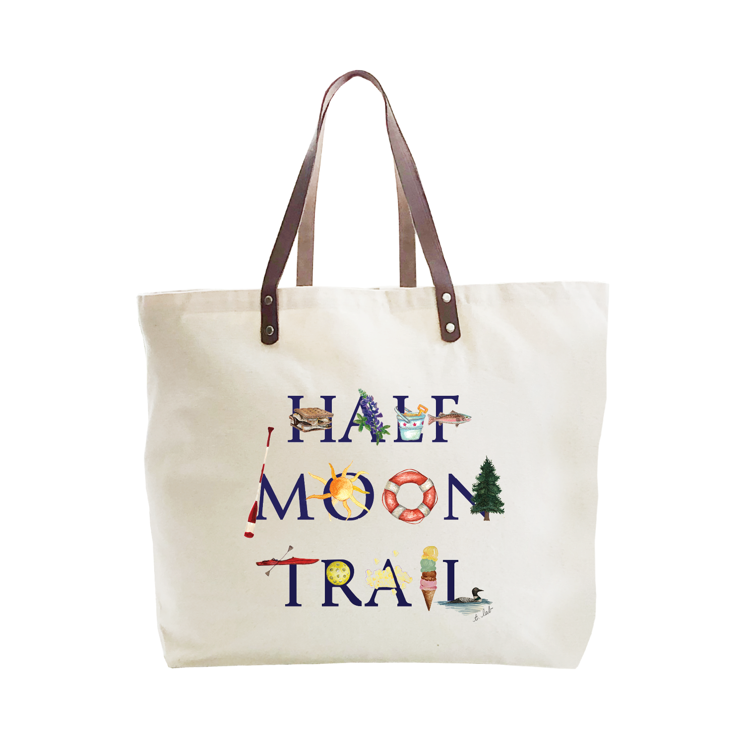 half moon trail large tote