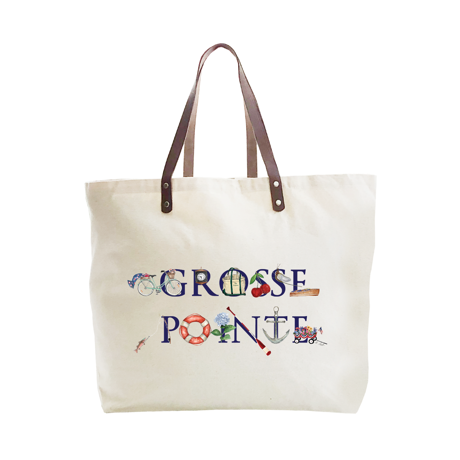 grosse pointe large tote