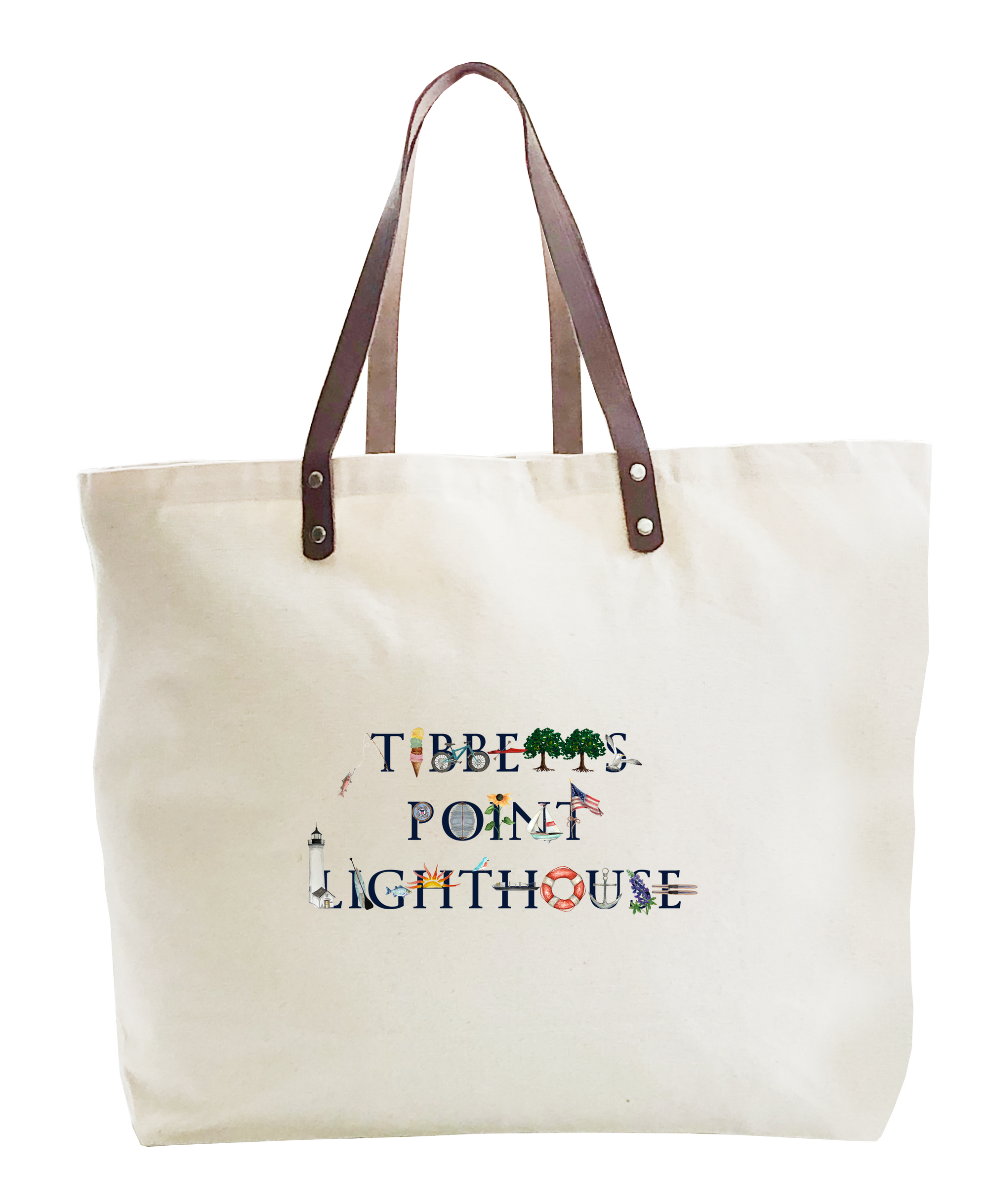 Tibbetts Point Lighthouse large tote