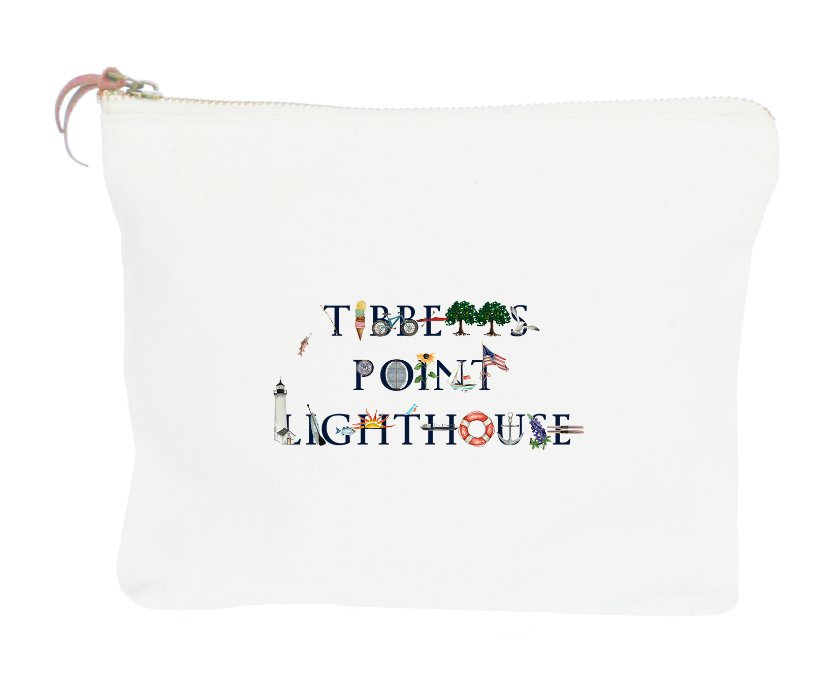 Tibbetts Point Lighthouse zipper pouch