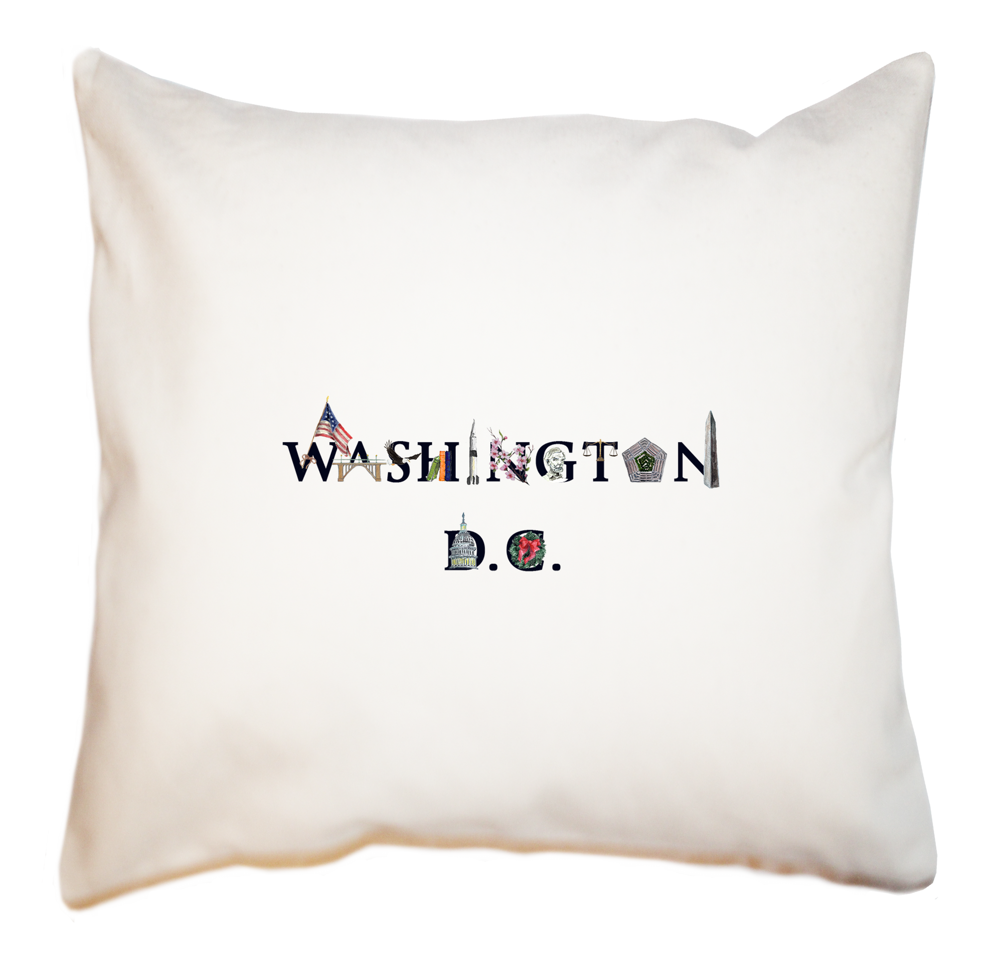 Washington DC square pillow