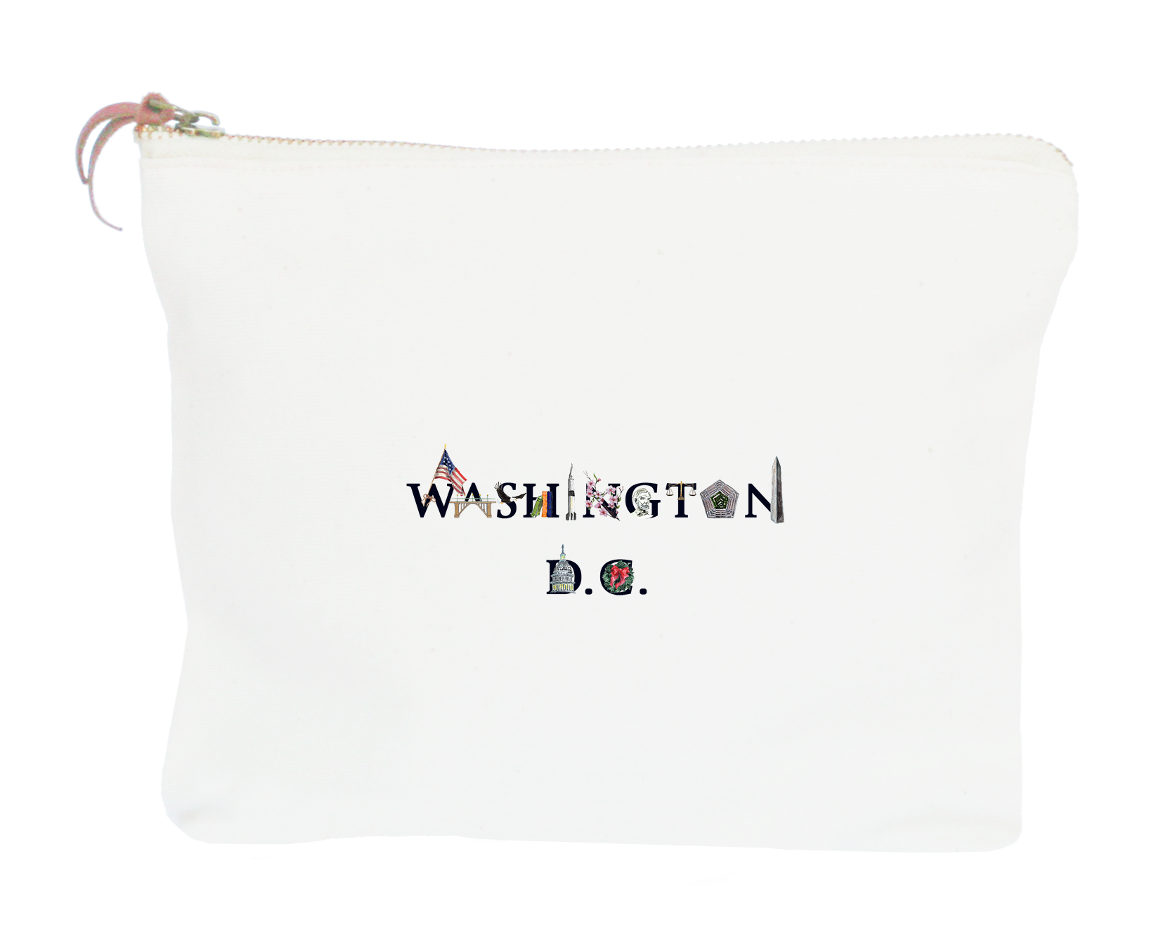 Washington DC zipper pouch