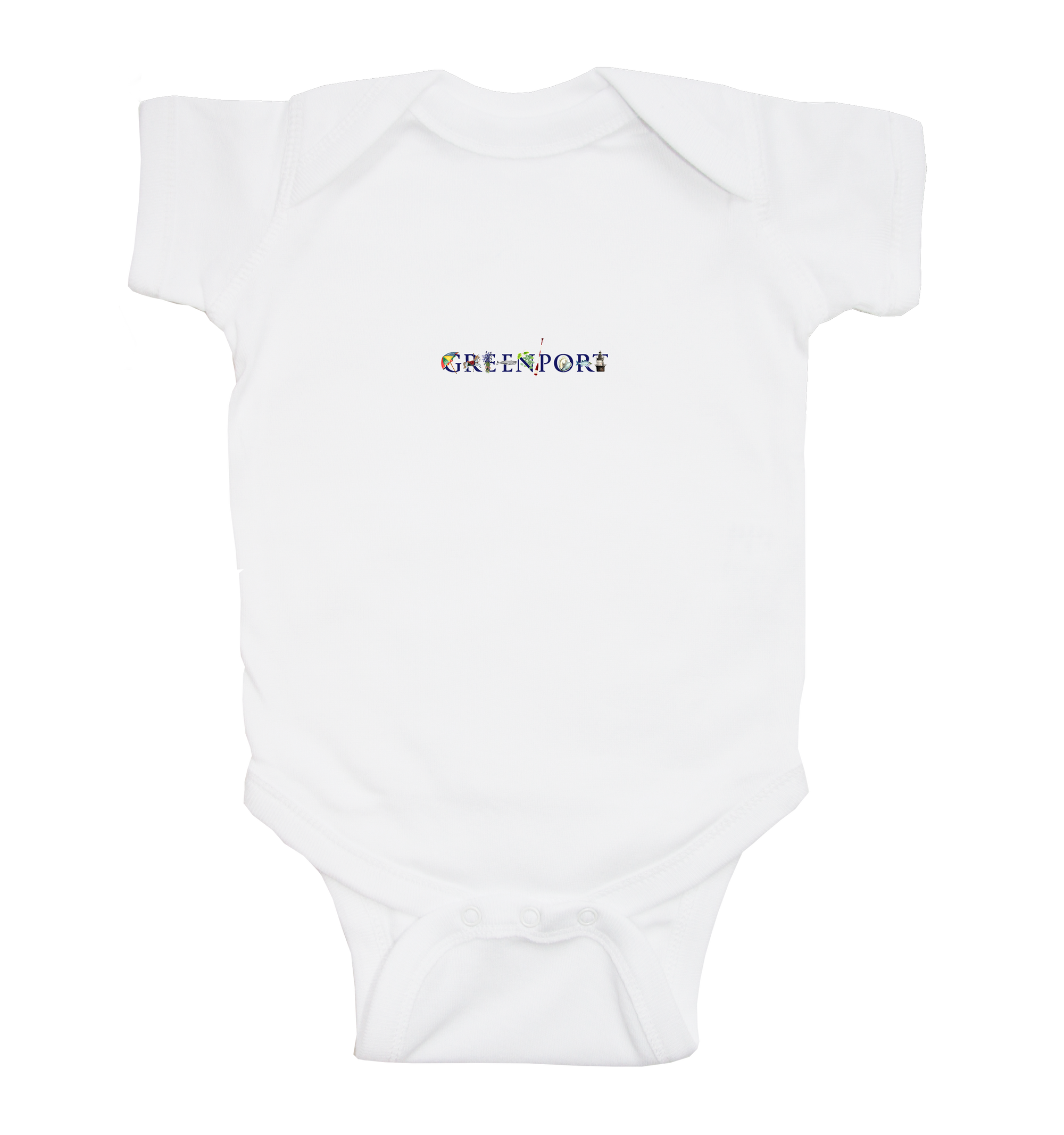 Greenport, NY baby snap up short sleeve