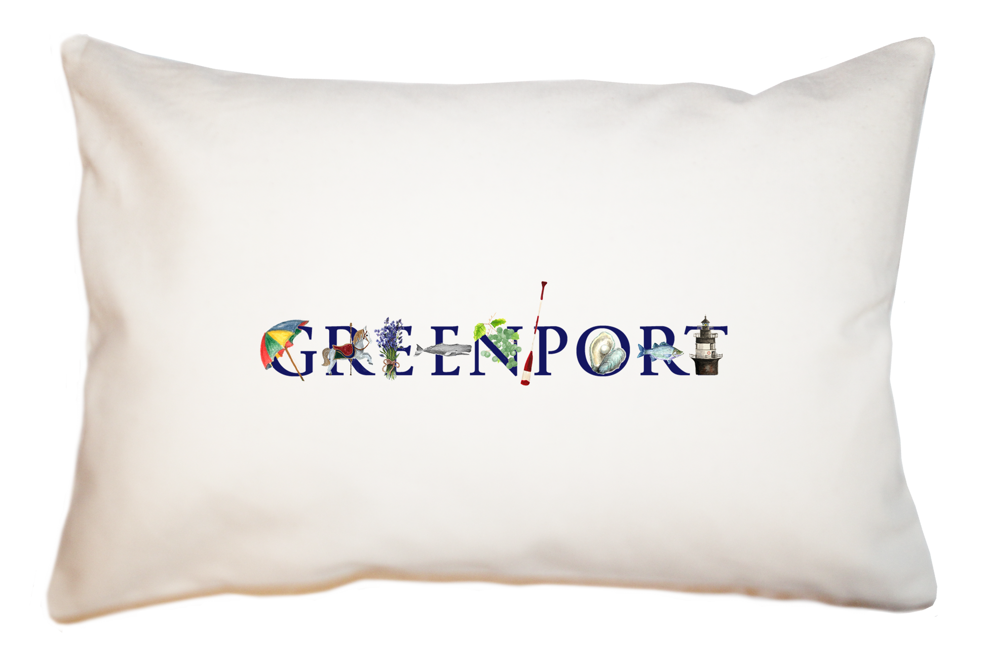 Greenport, NY large rectangle pillow