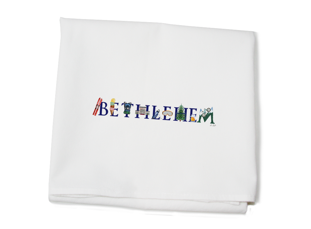 Bethlehem, NH flour sack towel