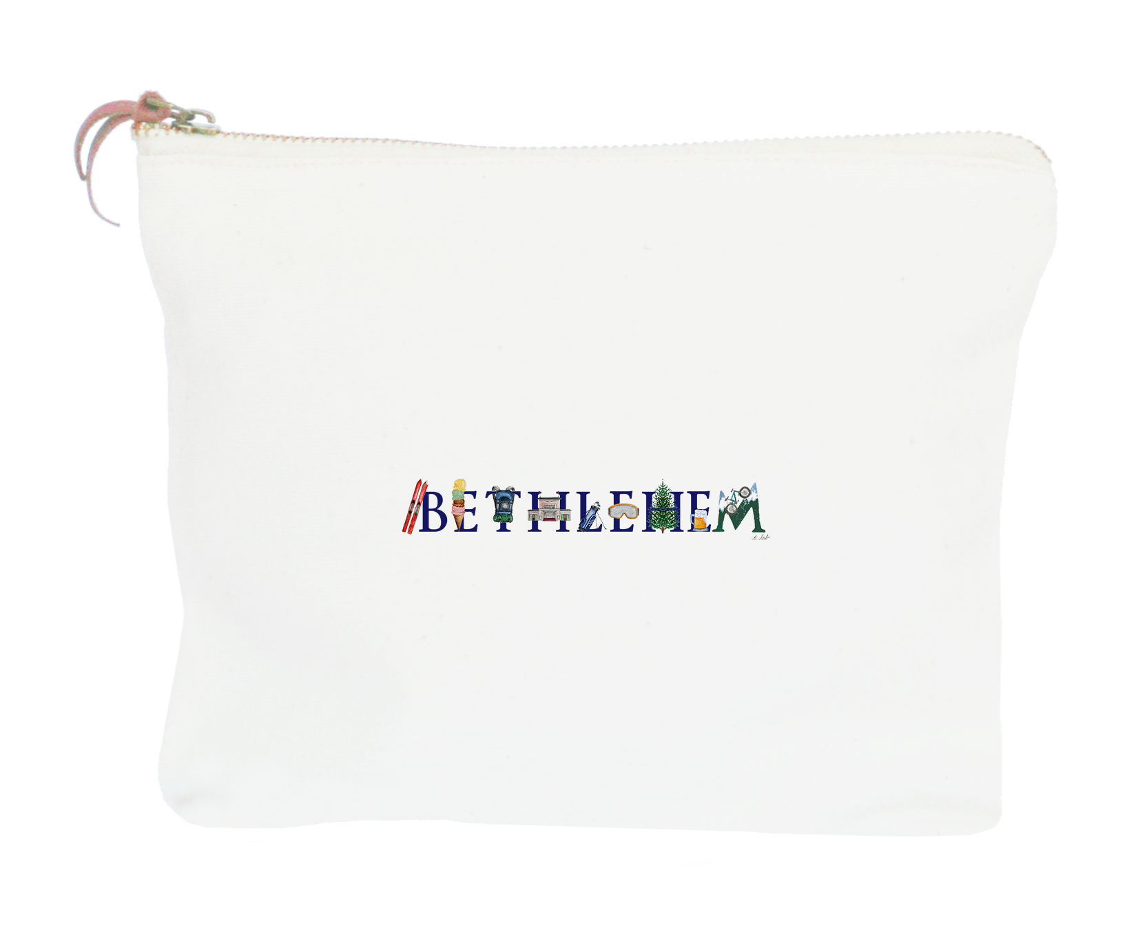 Bethlehem, NH zipper pouch