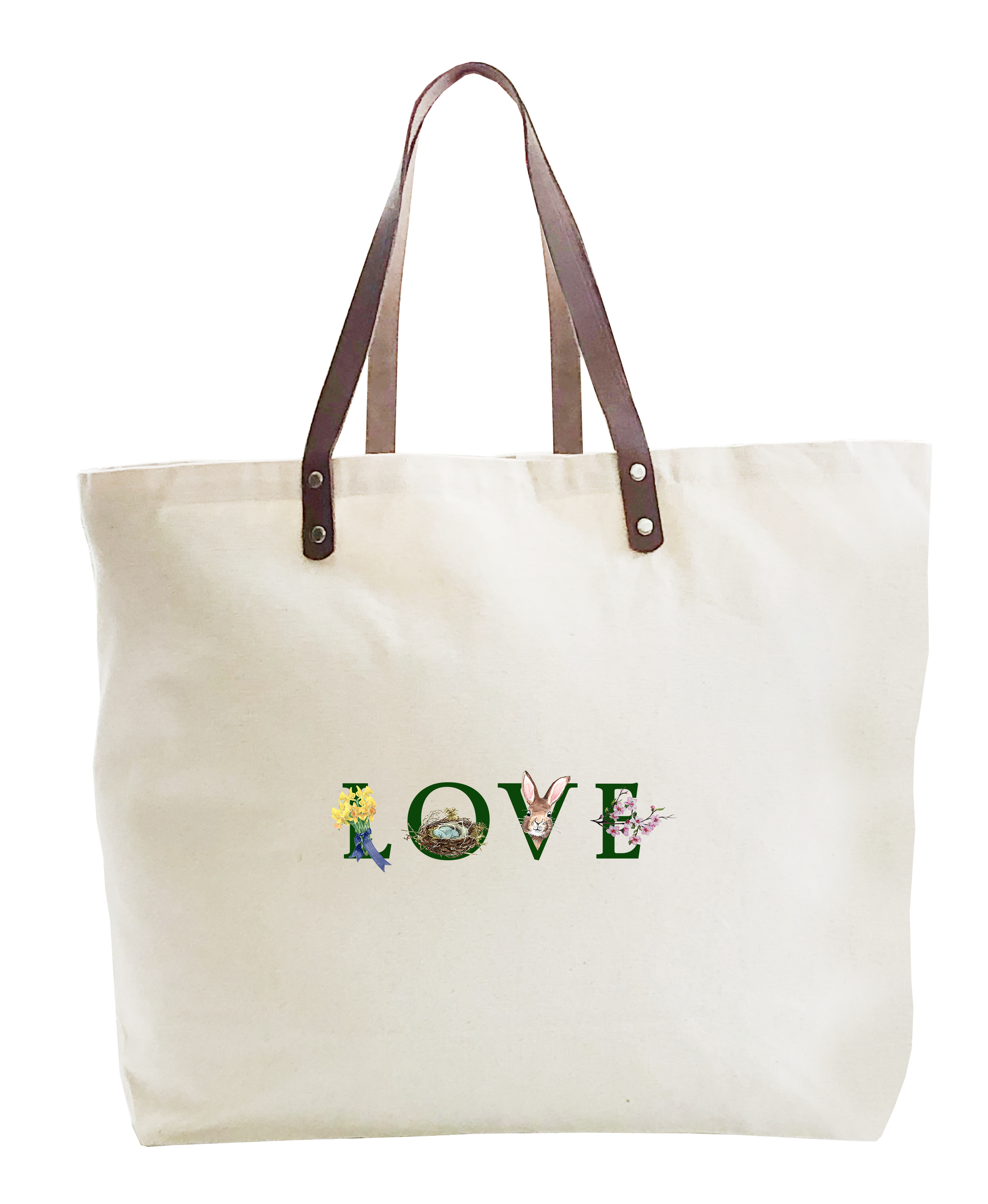 LOVE Spring large tote