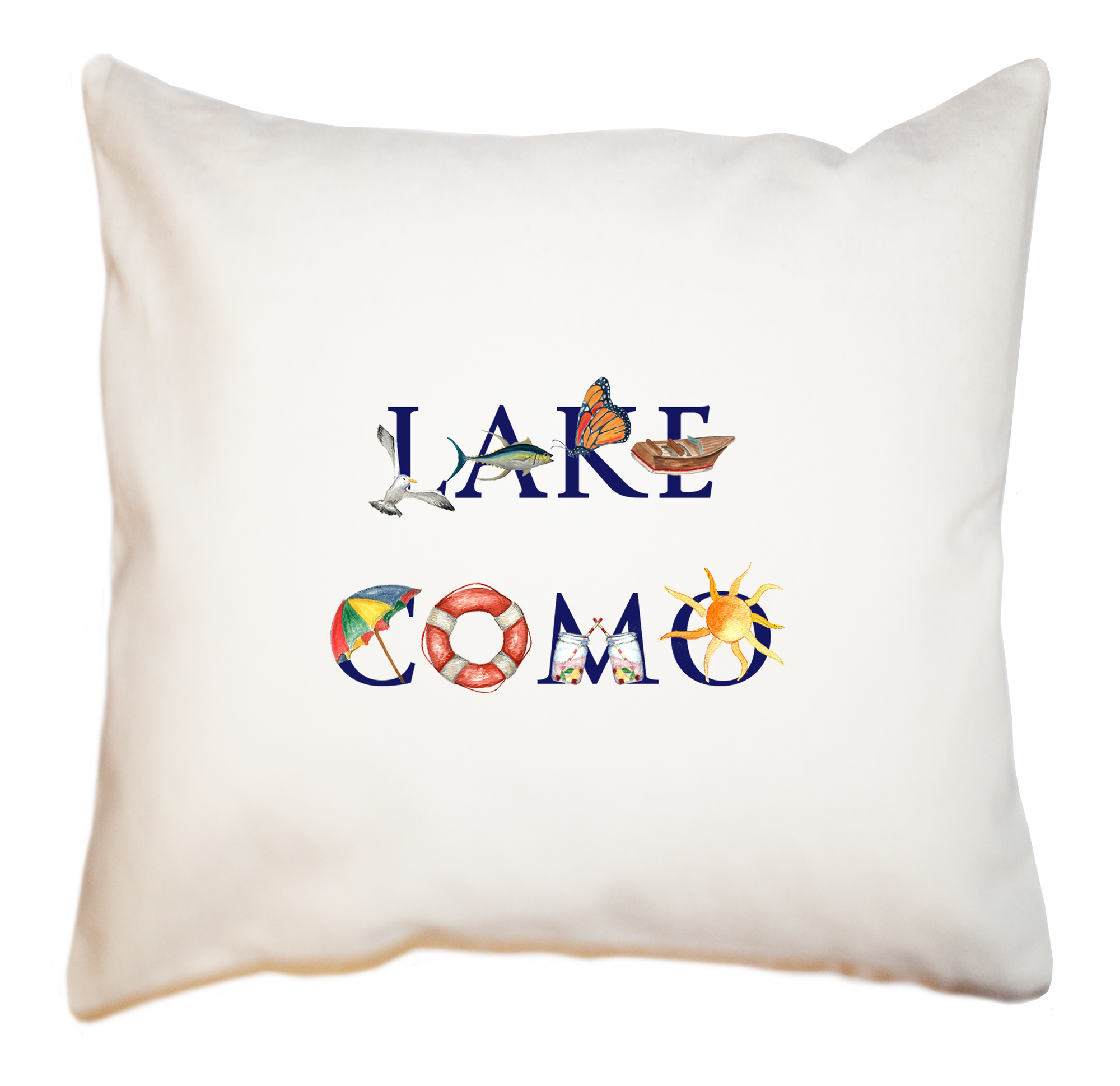lake como square pillow