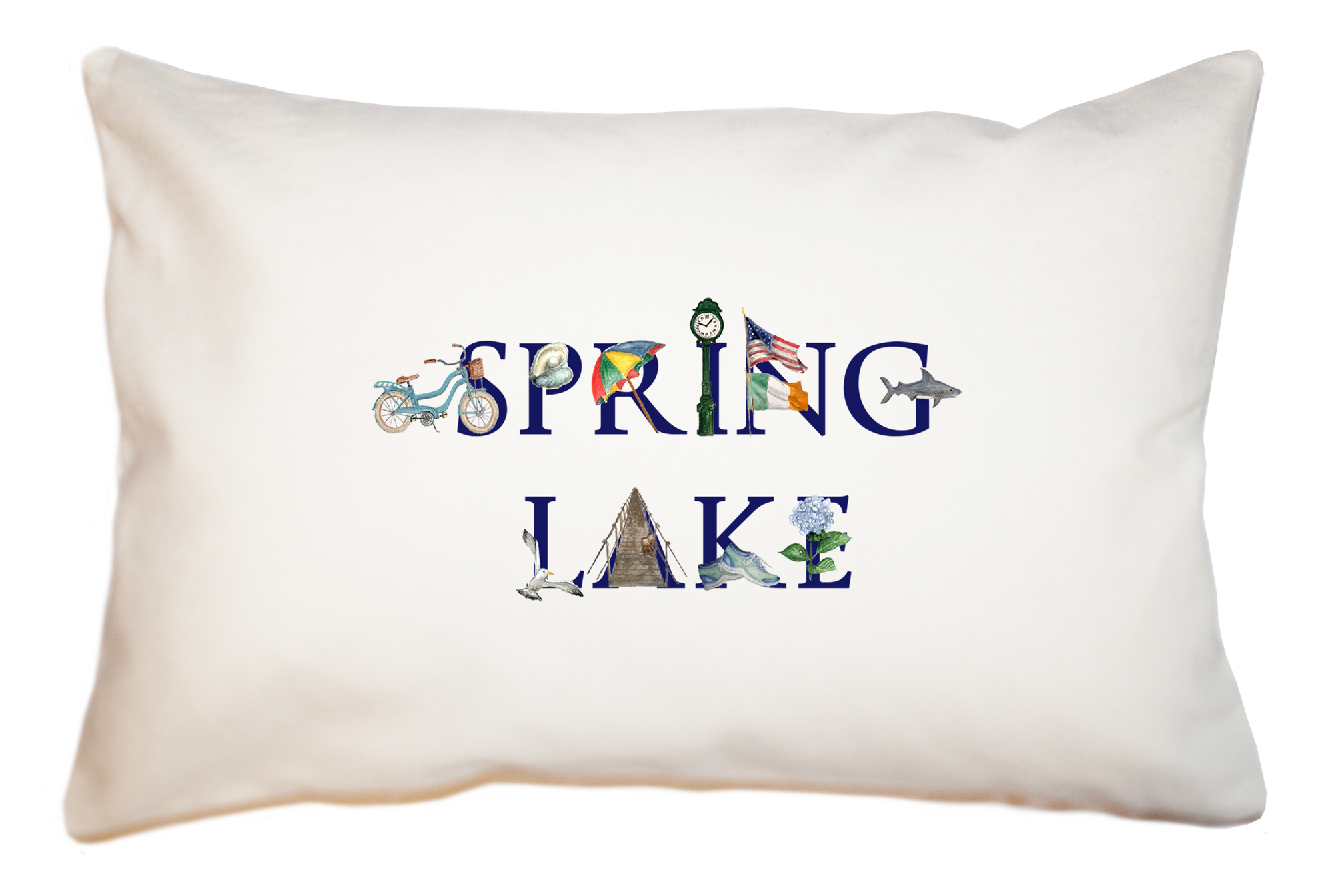 spring lake large rectangle pillow