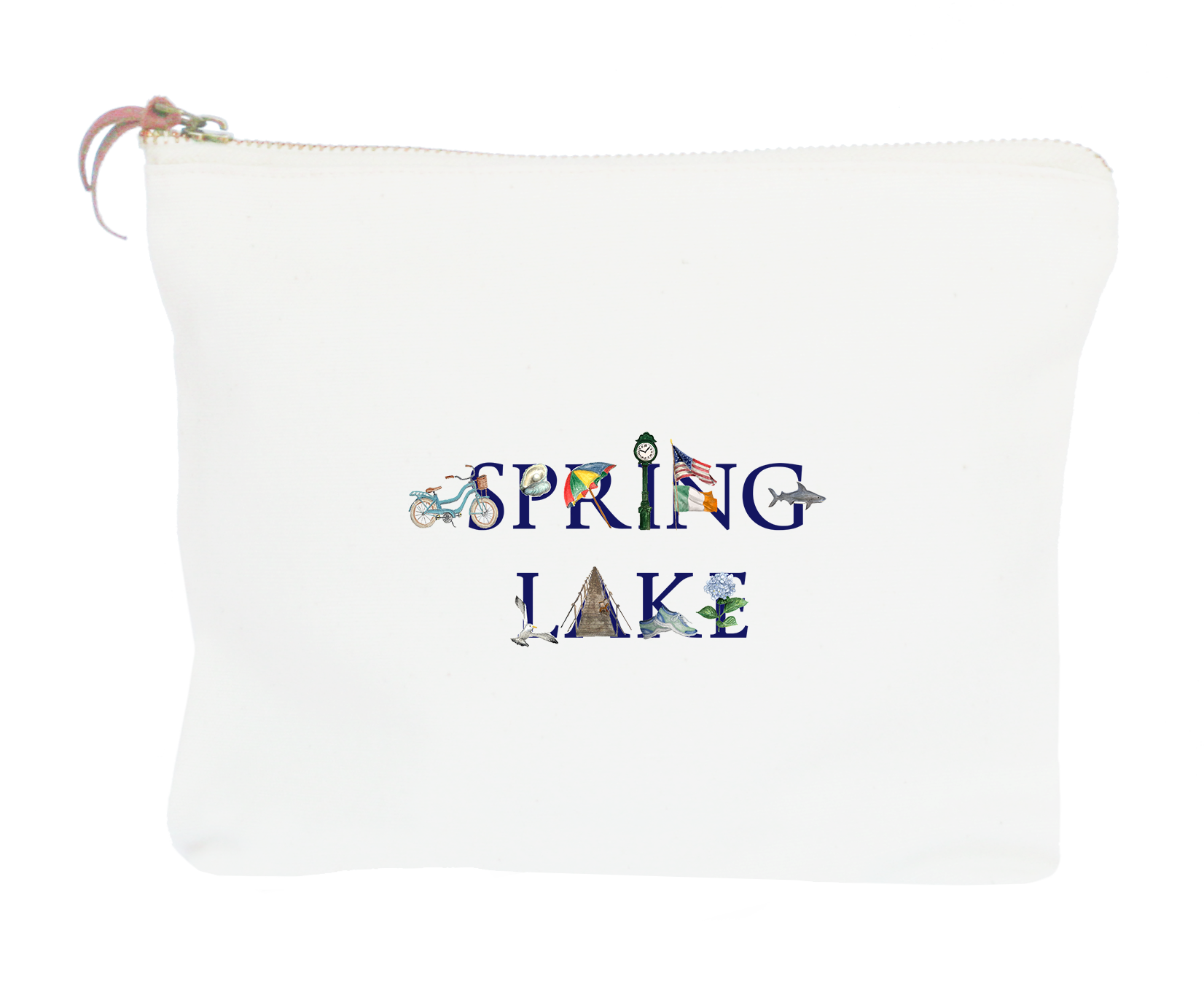 spring lake zipper pouch