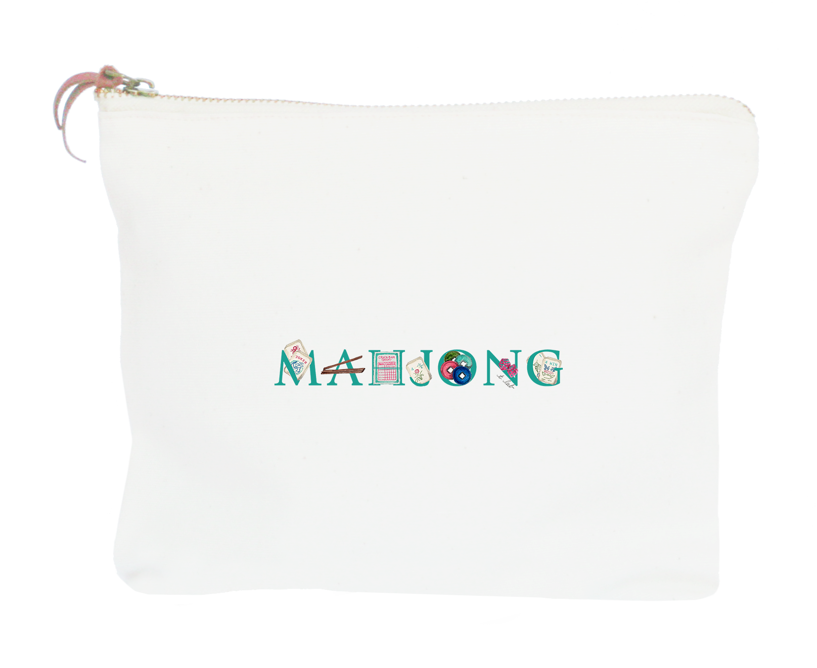 mahjong zipper pouch