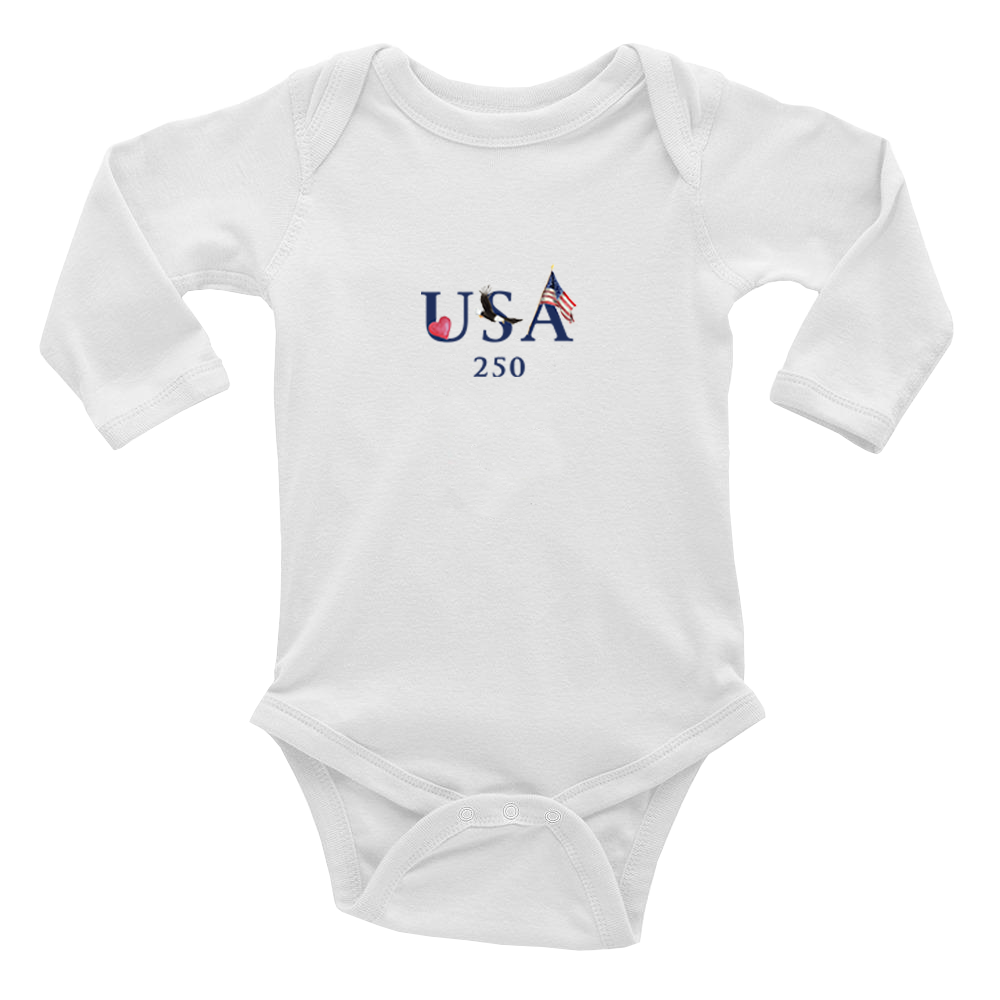 usa 250 baby snap up long sleeve