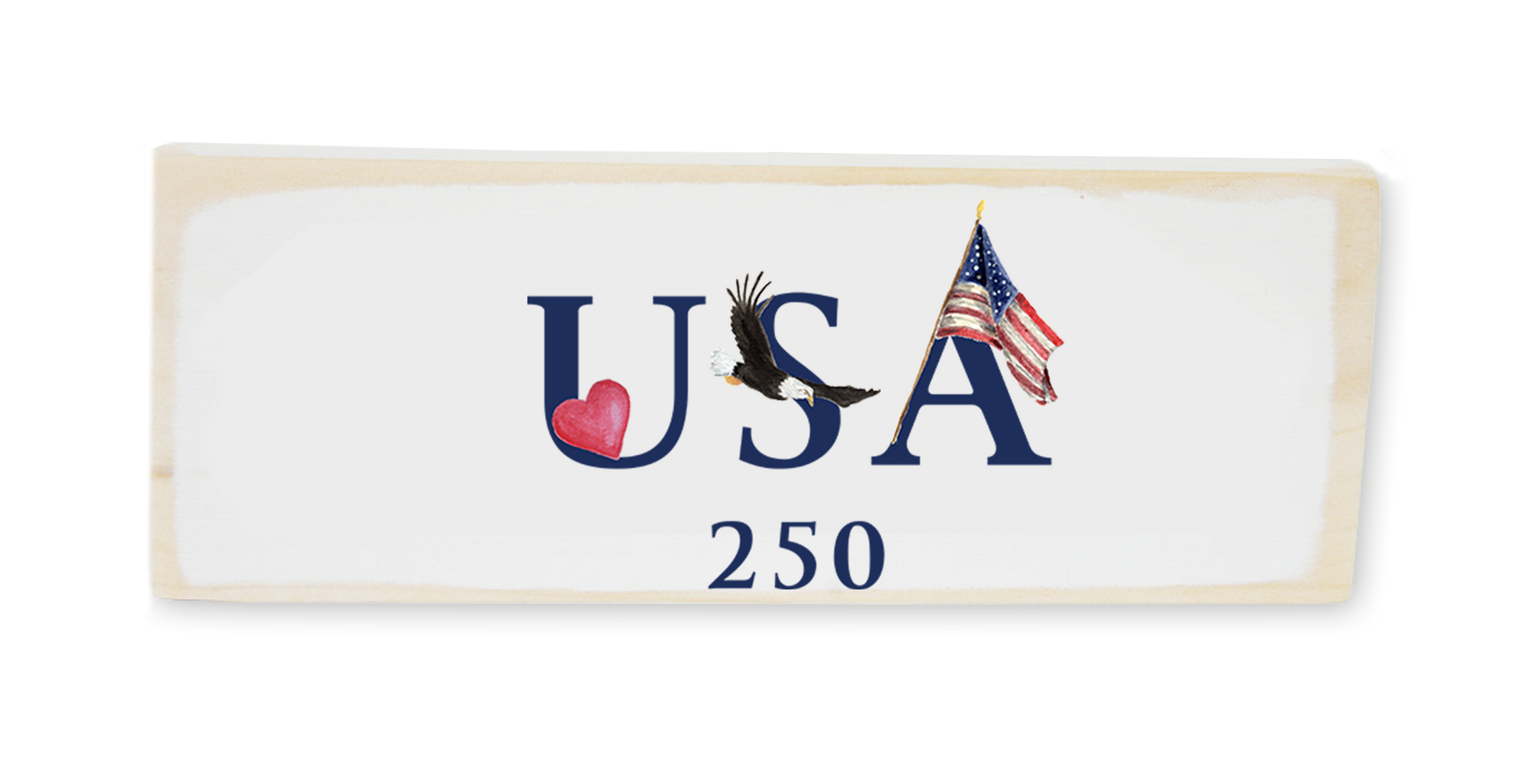 usa wood block rectangle