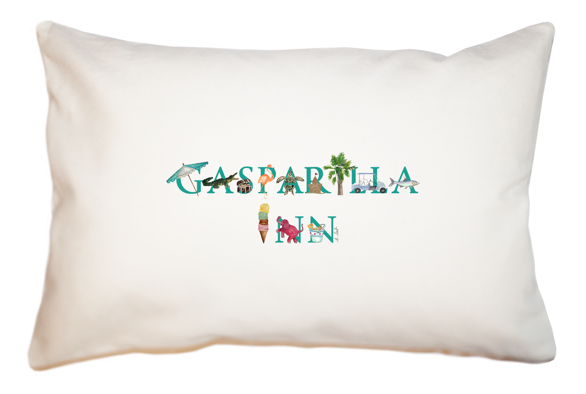 gasparilla inn large rectangle pillow