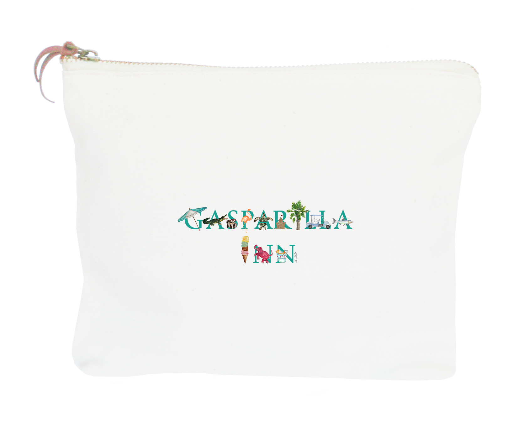 gasparilla inn zipper pouch