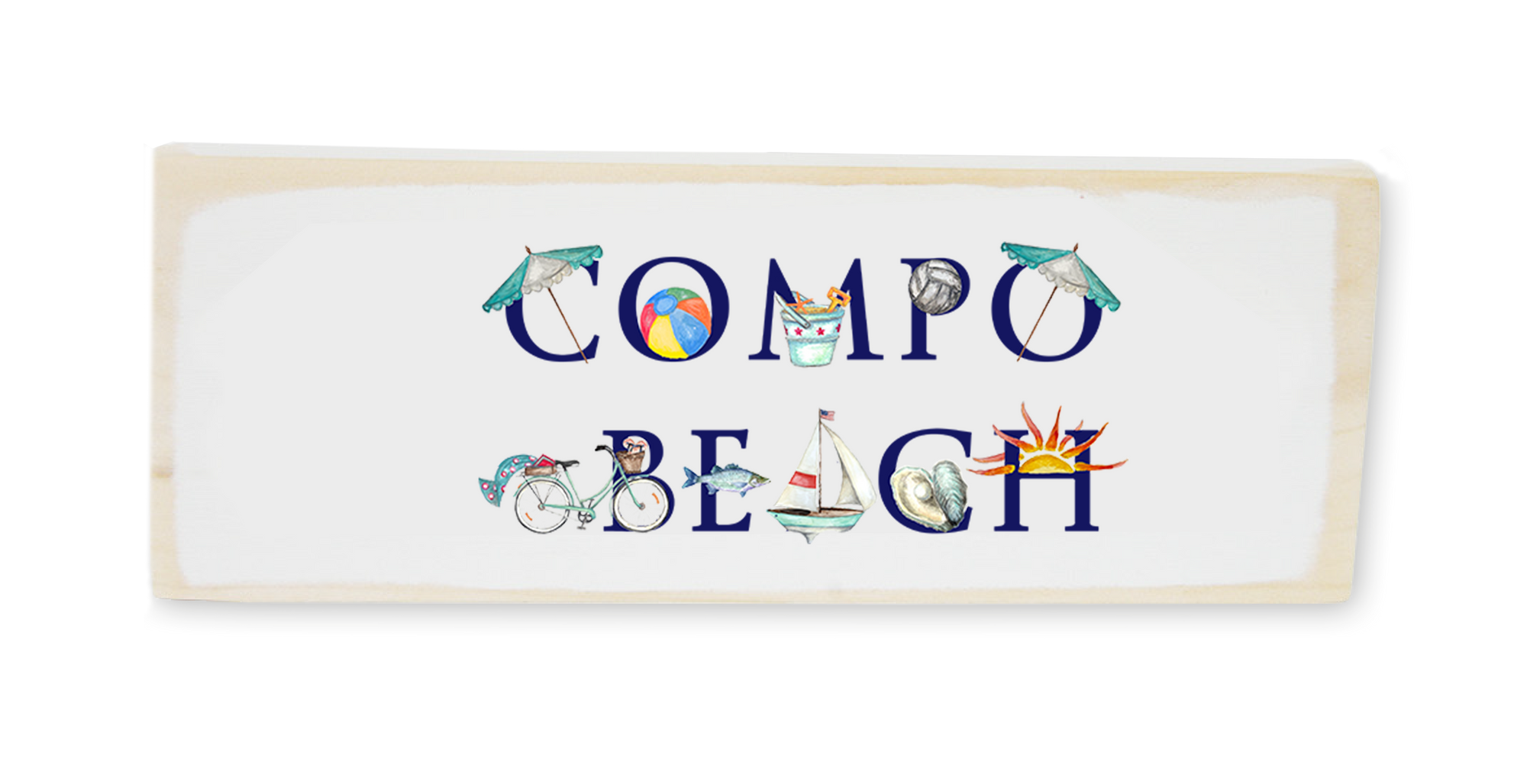 compo beach wood block rectangle