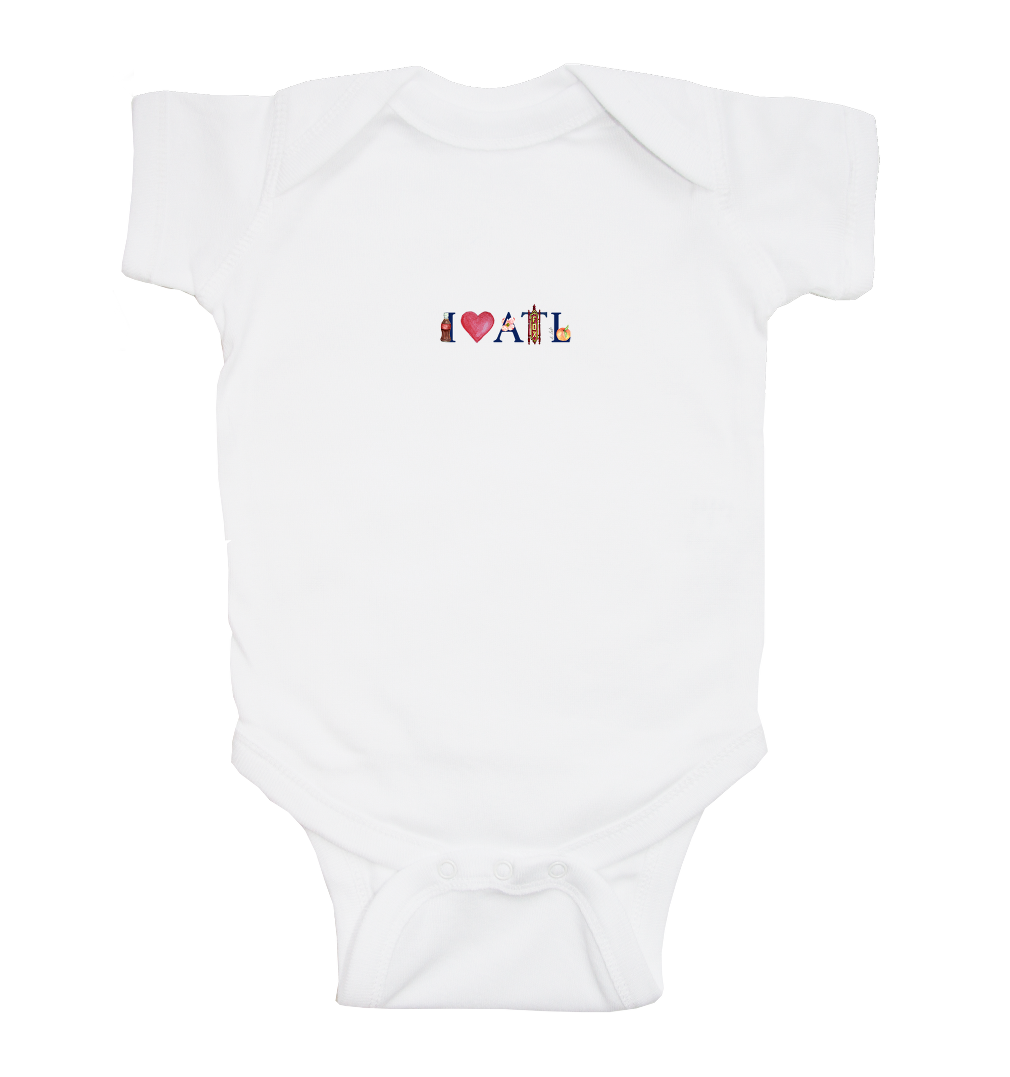 i love atl baby snap up short sleeve