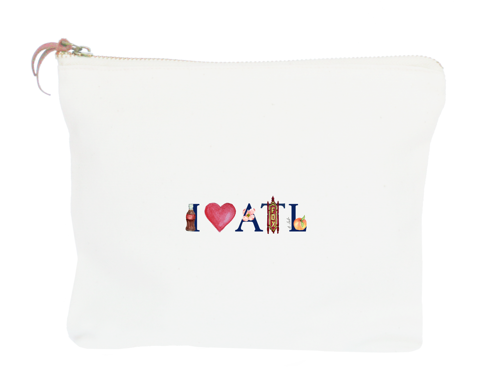 i love atl zipper pouch