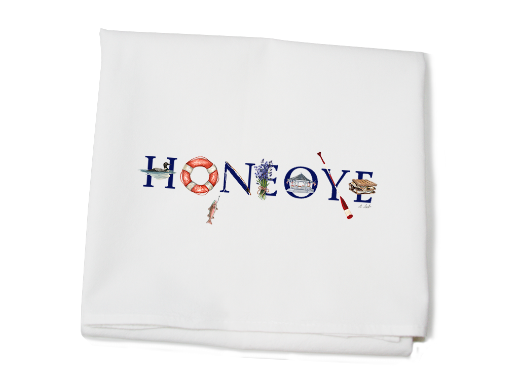 honeoye flour sack towel