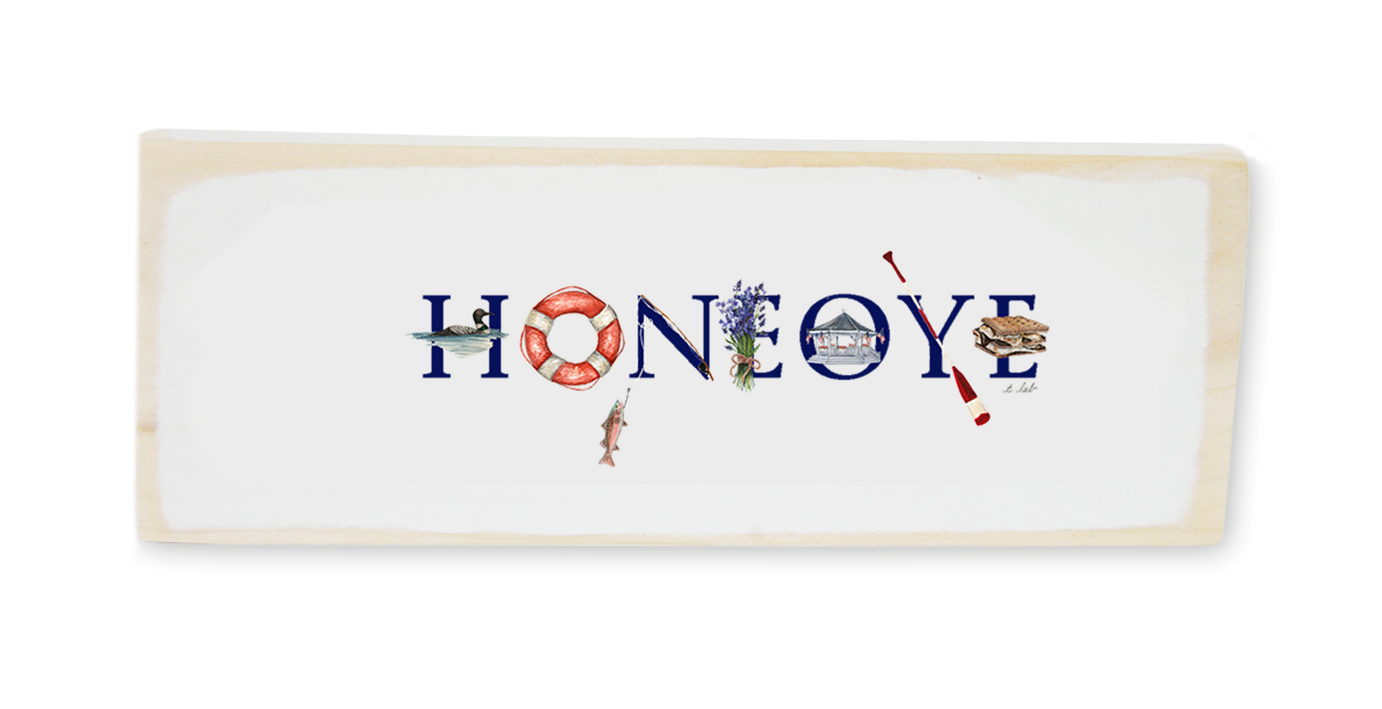 honeoye wood block rectangle
