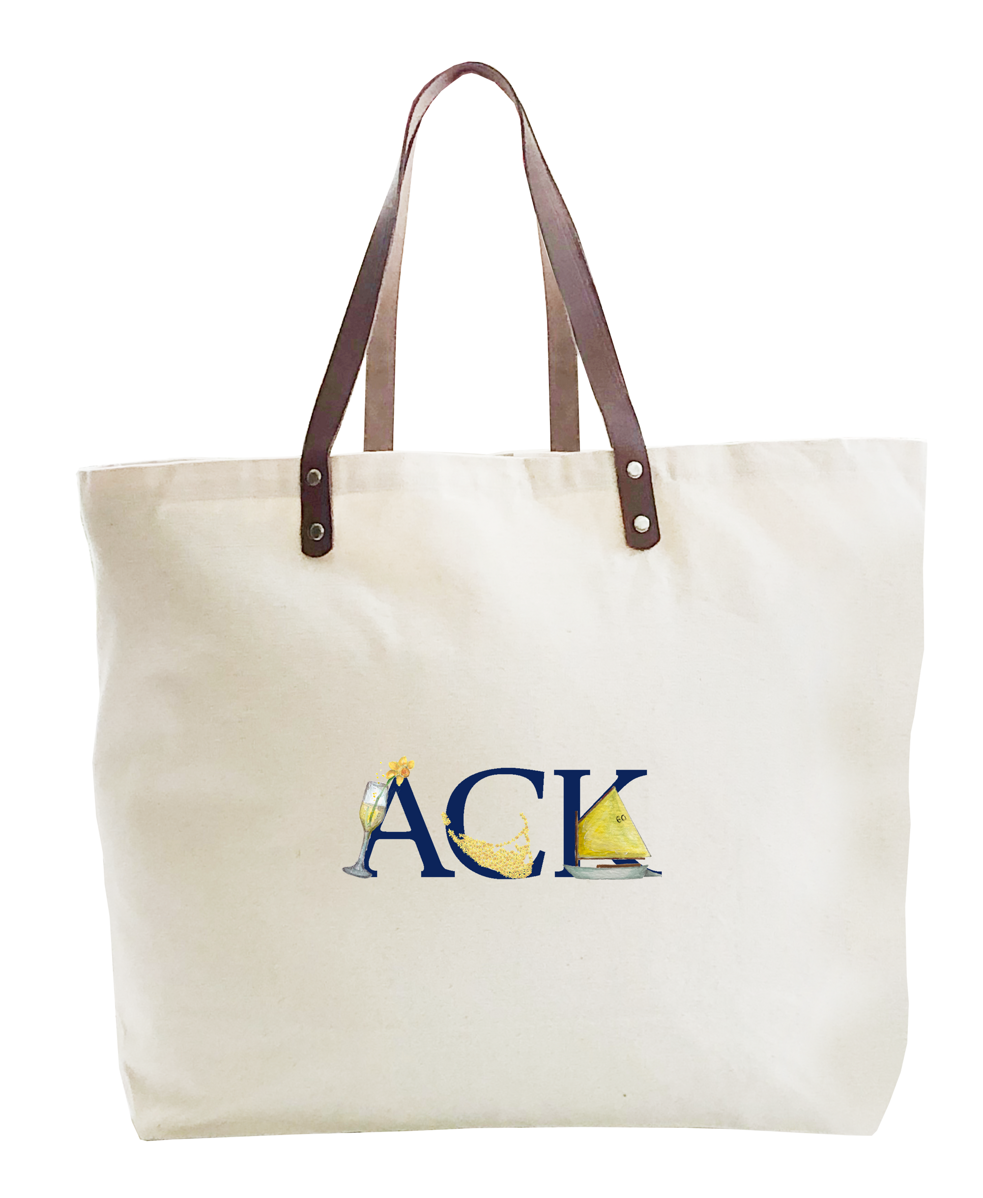 ack daffodil large tote
