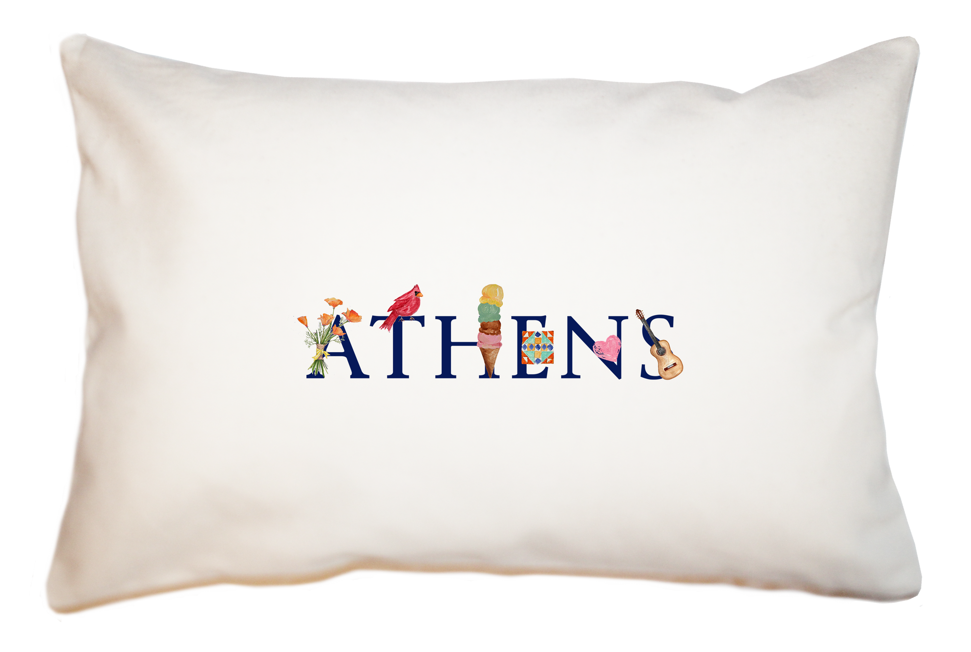 athens, tn large rectangle pillow