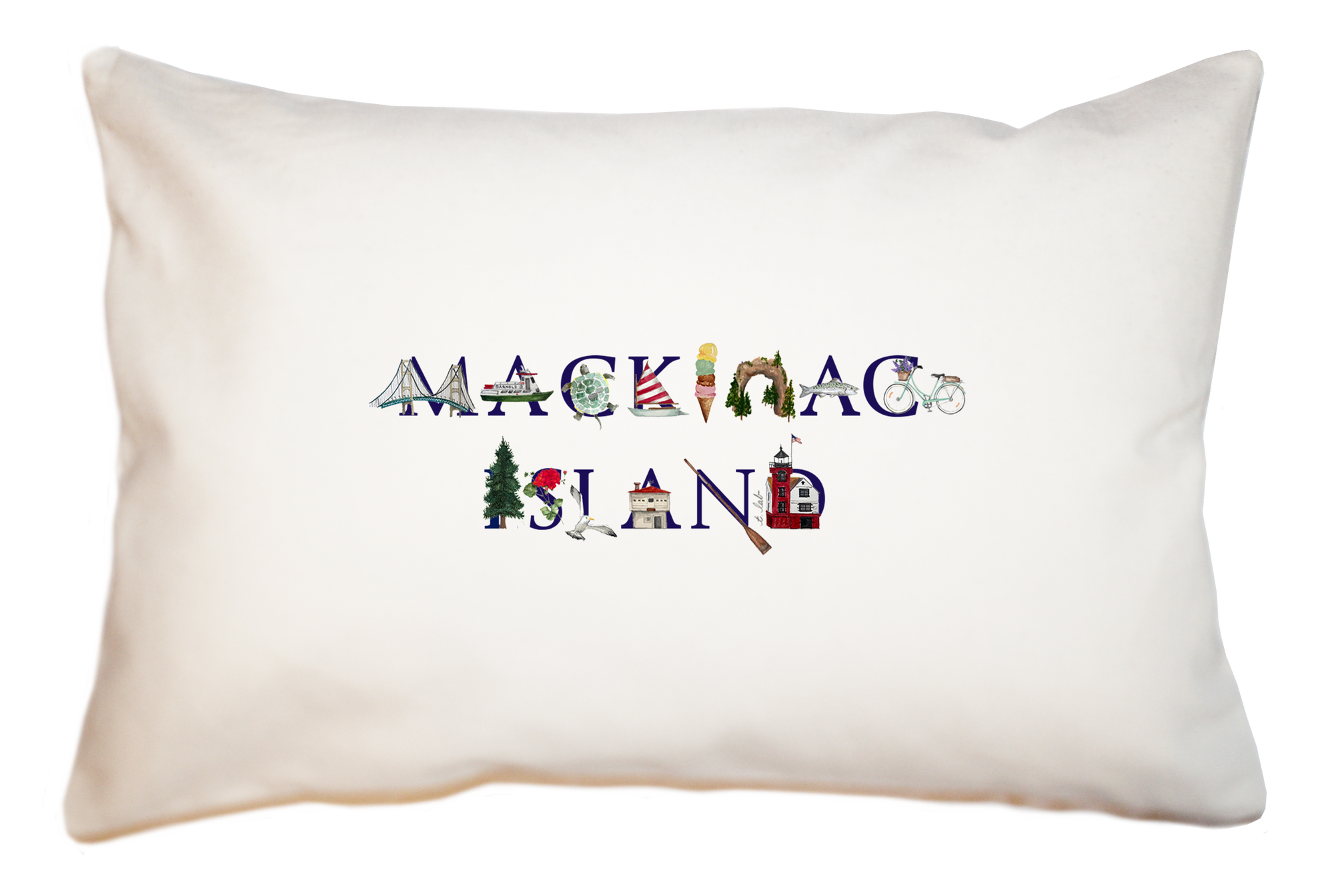 mackinac island large rectangle pillow