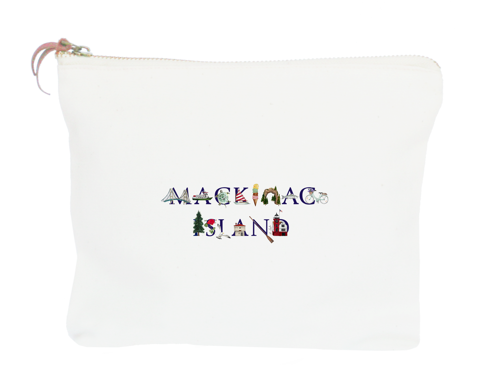 mackinac island zipper pouch