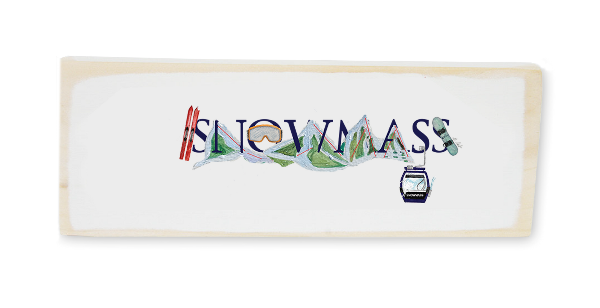 snowmass wood block rectangle