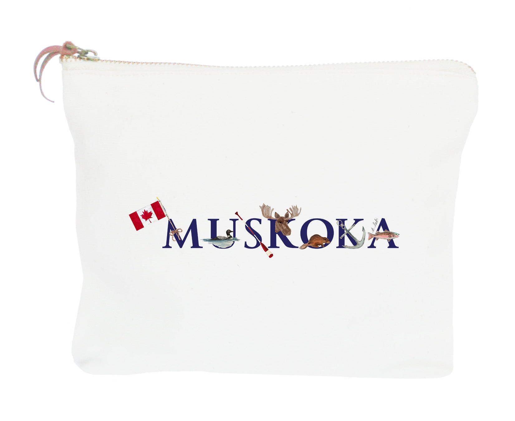 muskoka zipper pouch