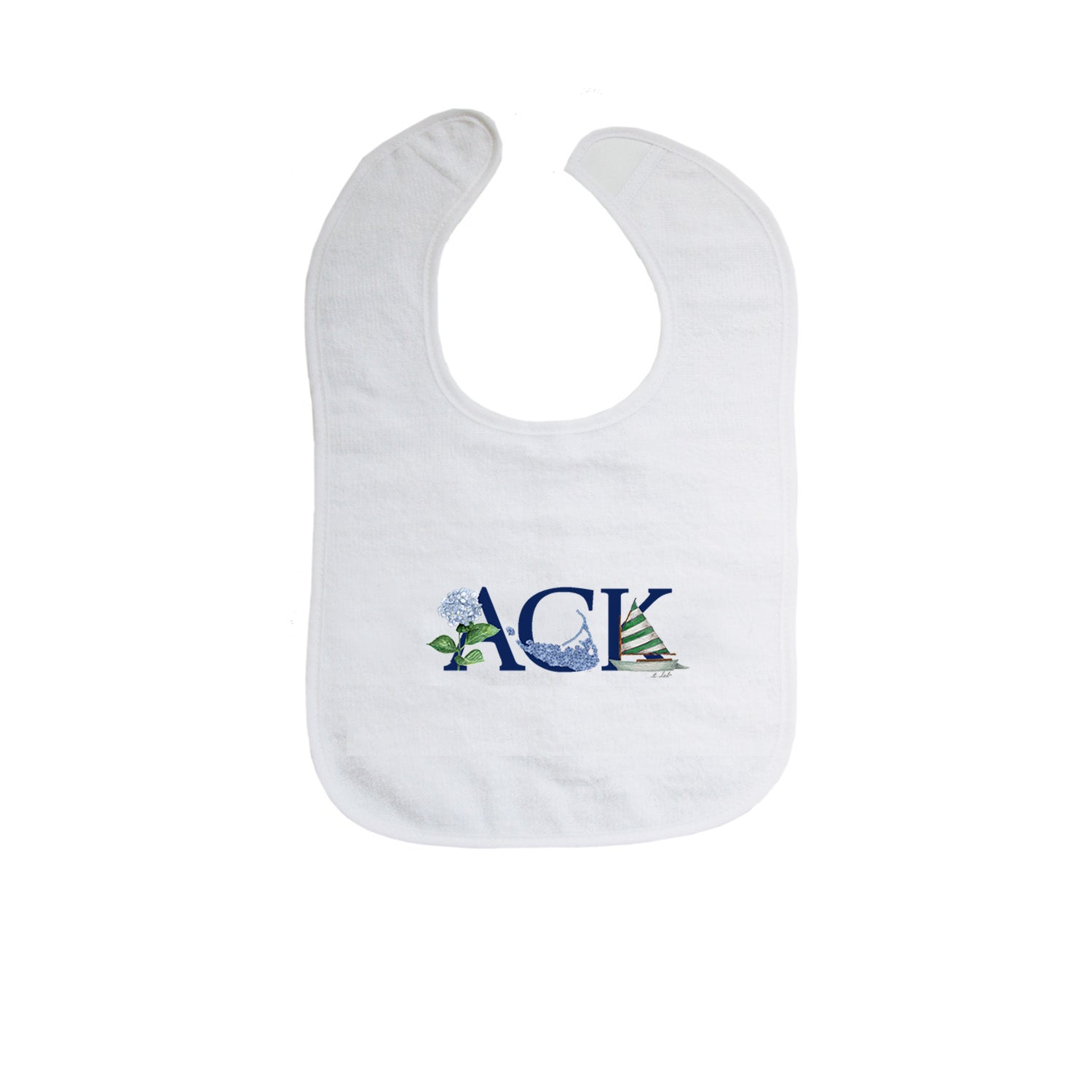ack hydrangea bib