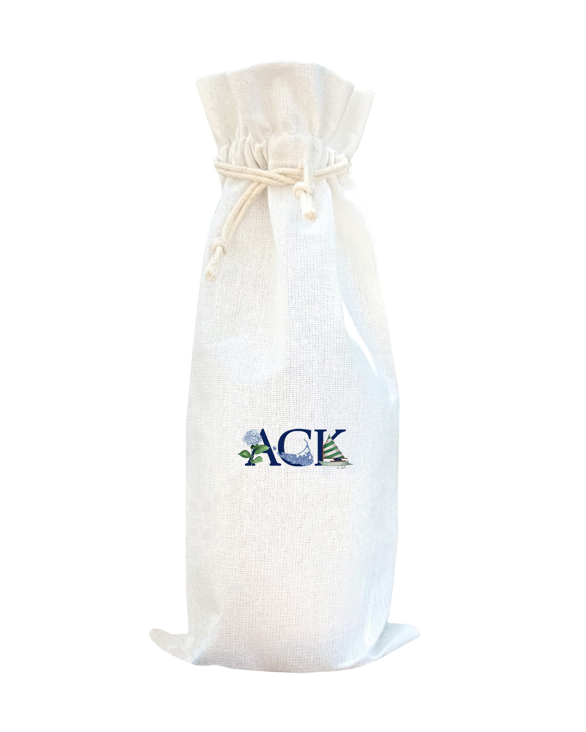 ack hydrangea wine bag