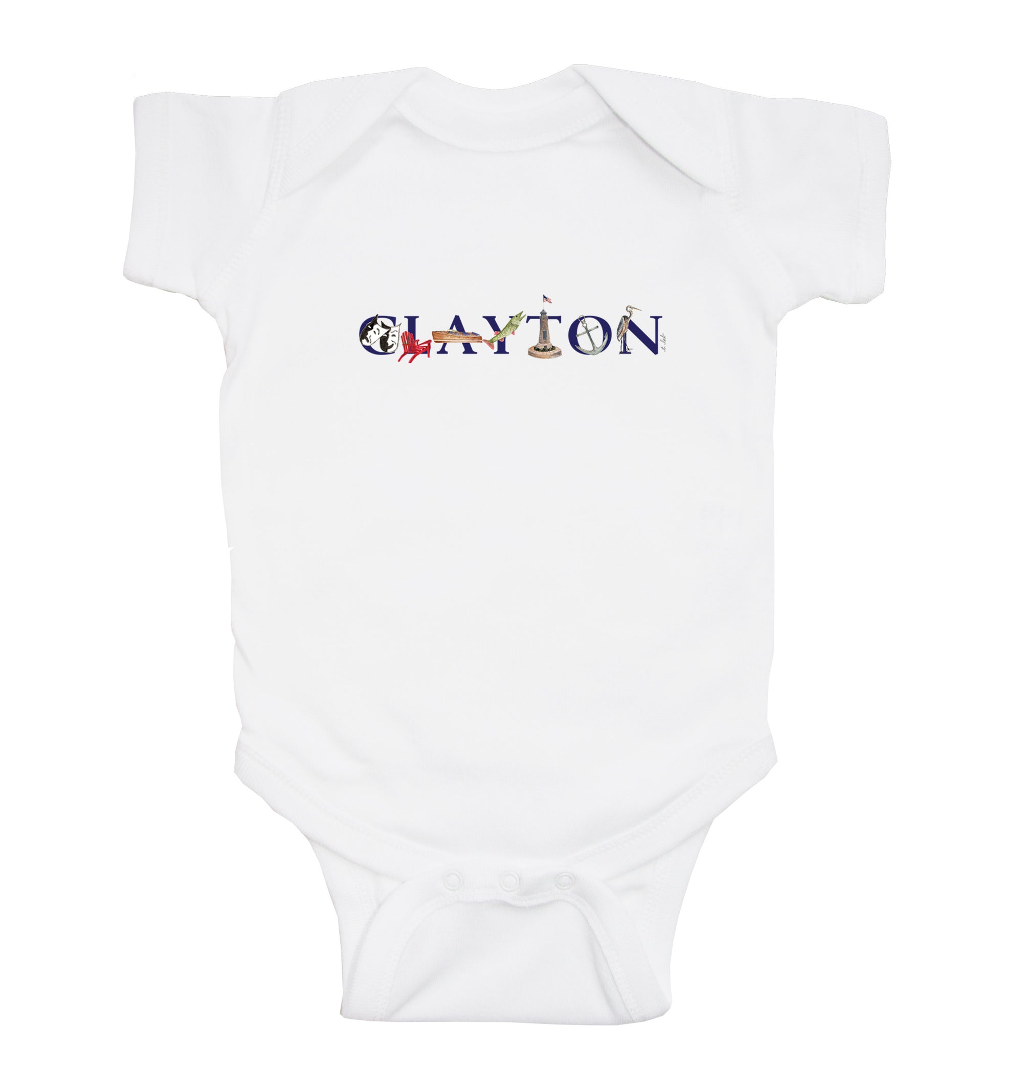 clayton baby snap up short sleeve