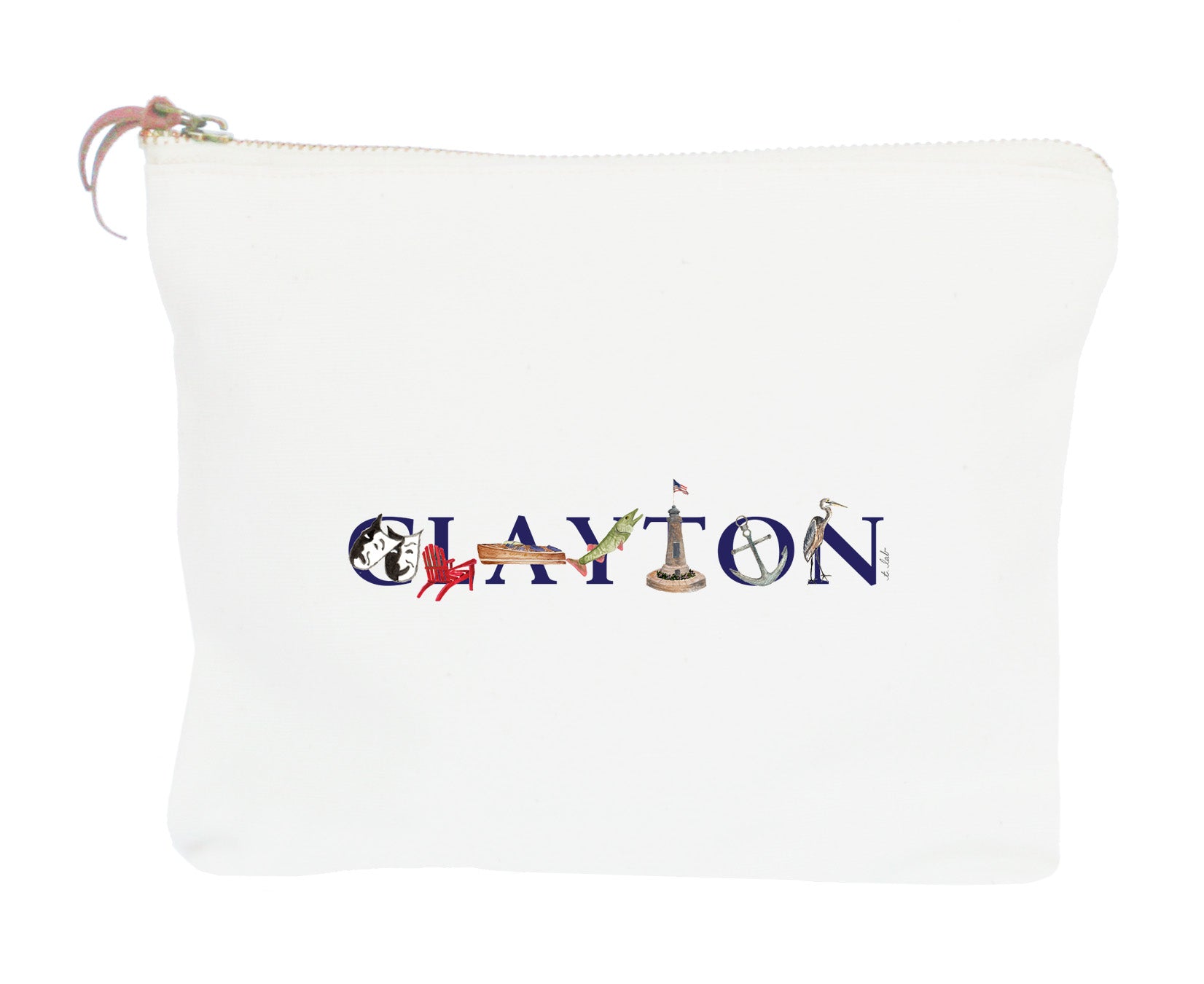 clayton zipper pouch