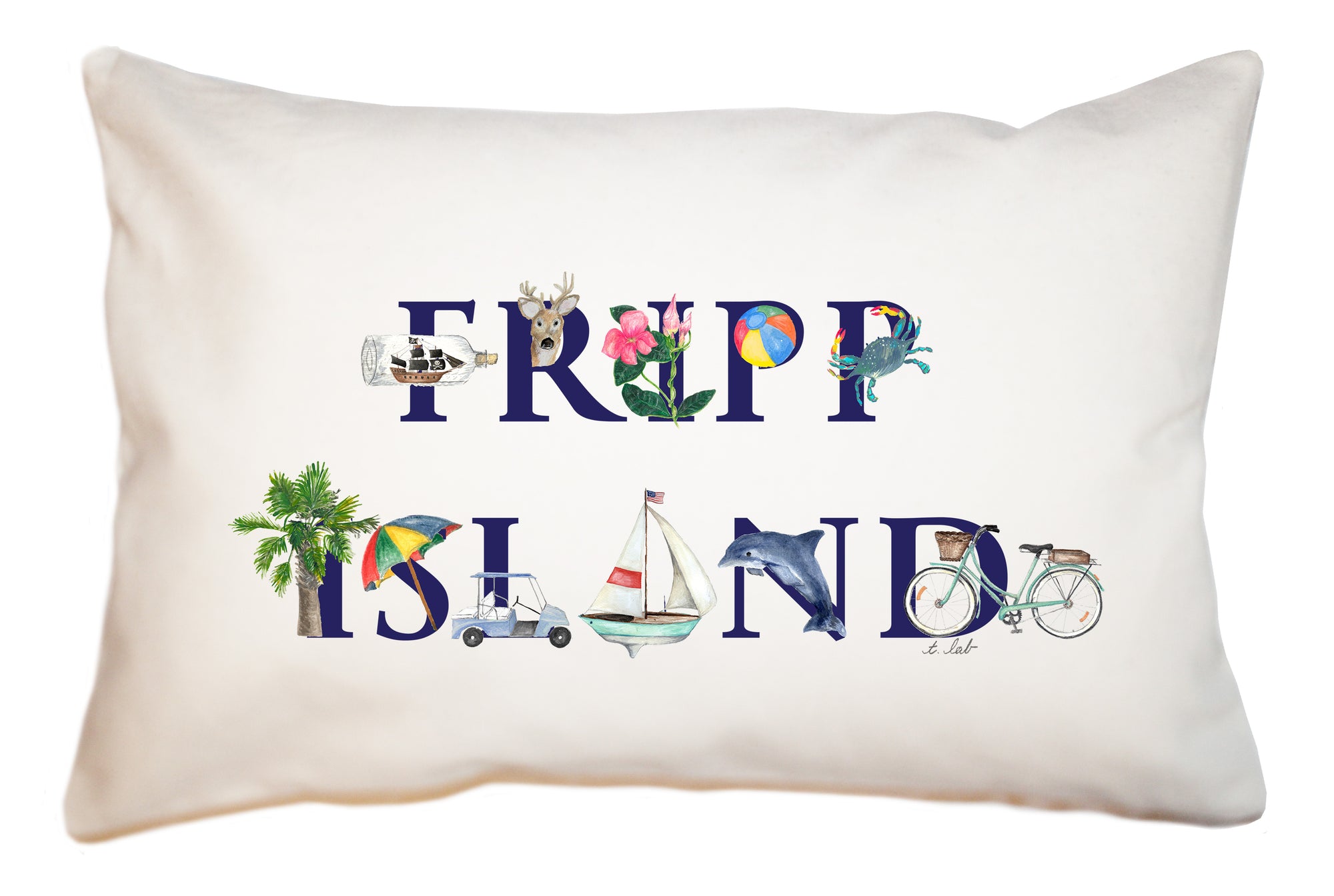 fripp island large rectangle pillow