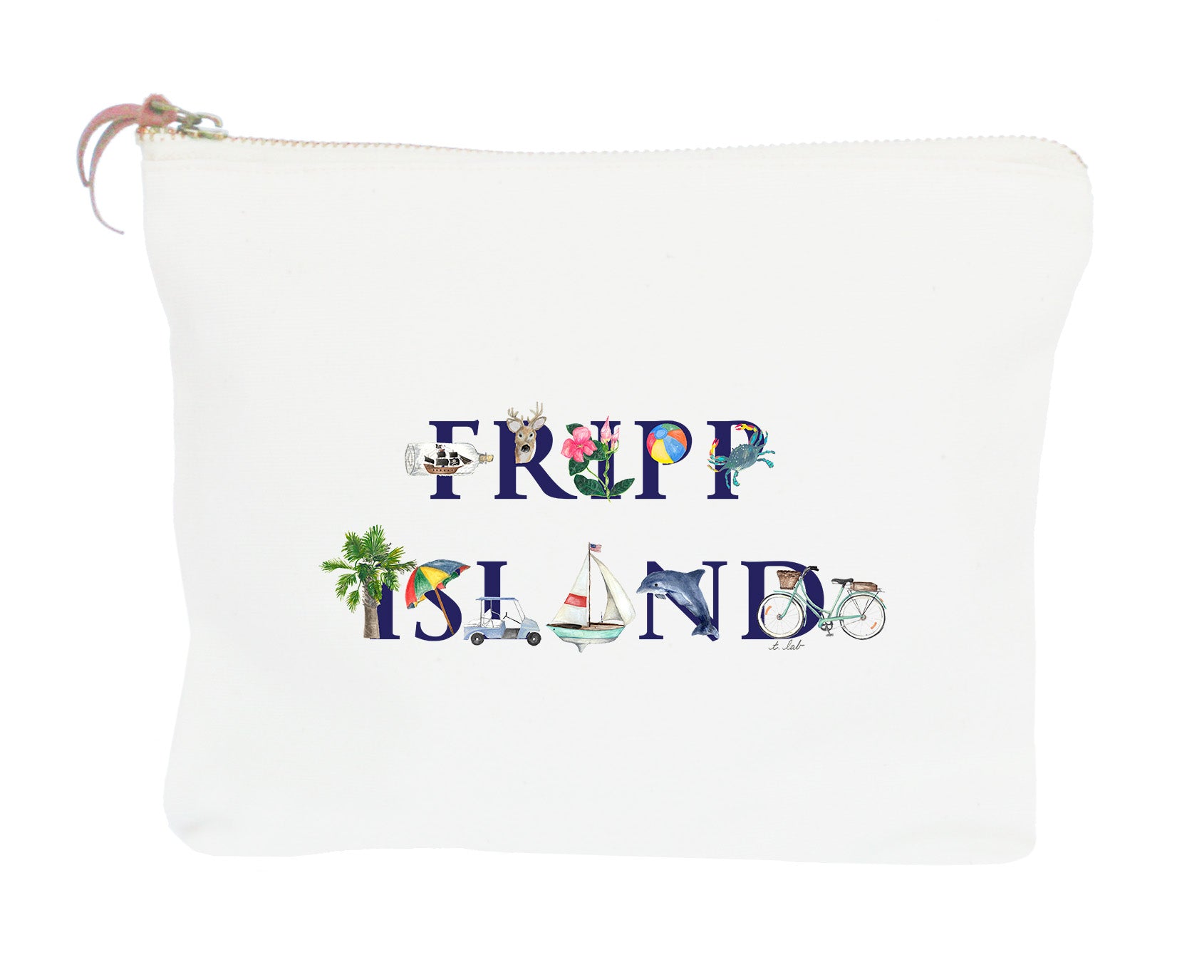 fripp island zipper pouch