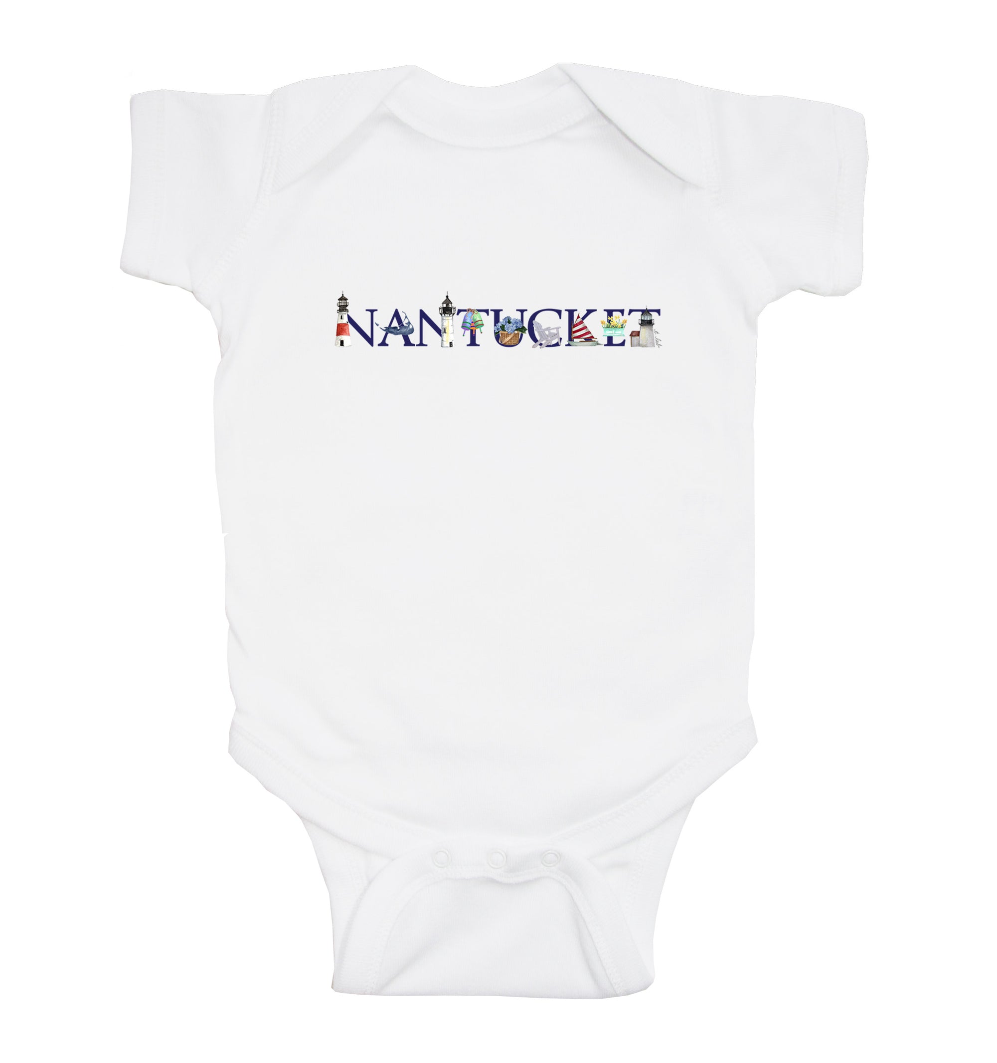 nantucket illu-stated 2026 baby snap up short sleeve