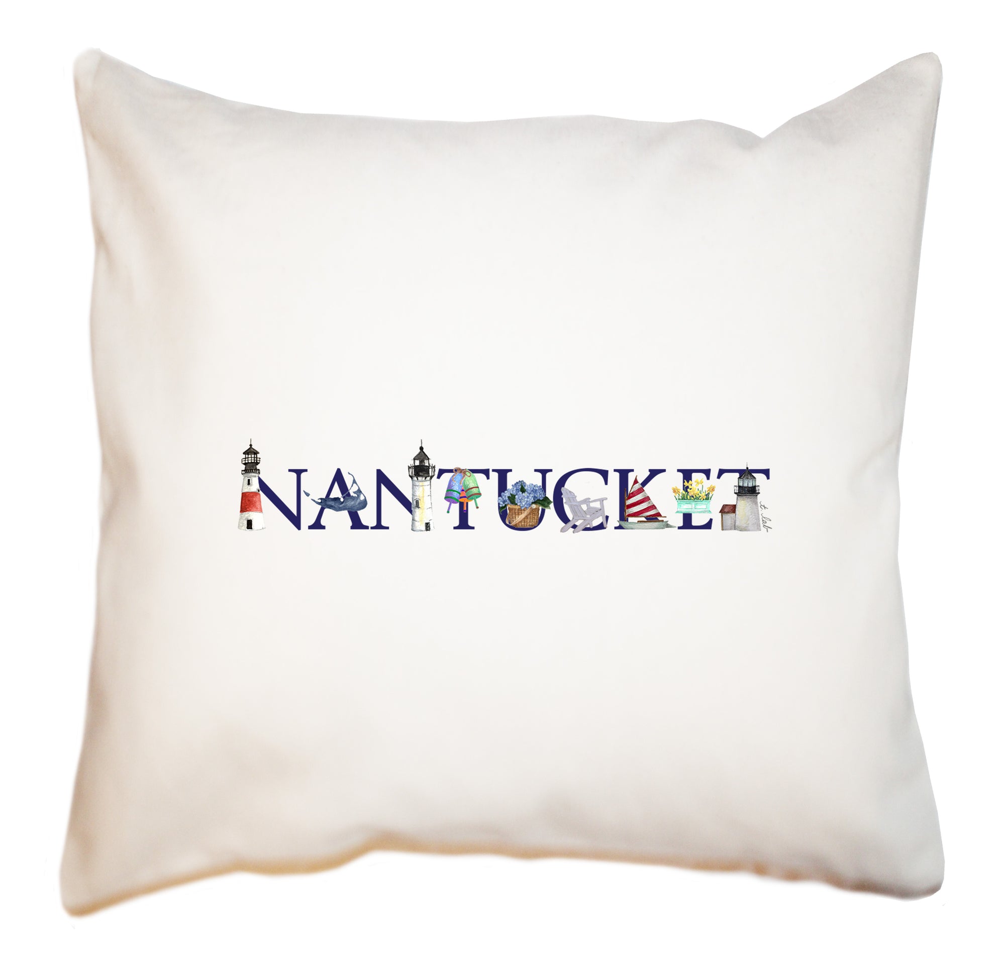 nantucket illu-stated 2026 square pillow