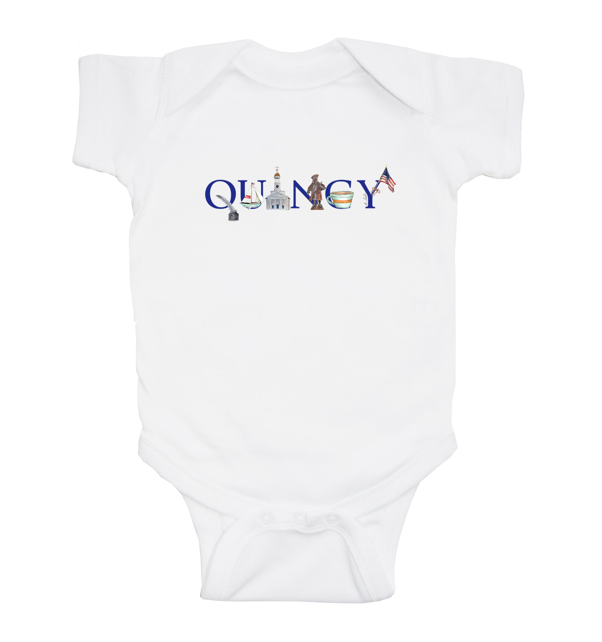 quincy baby snap up short sleeve