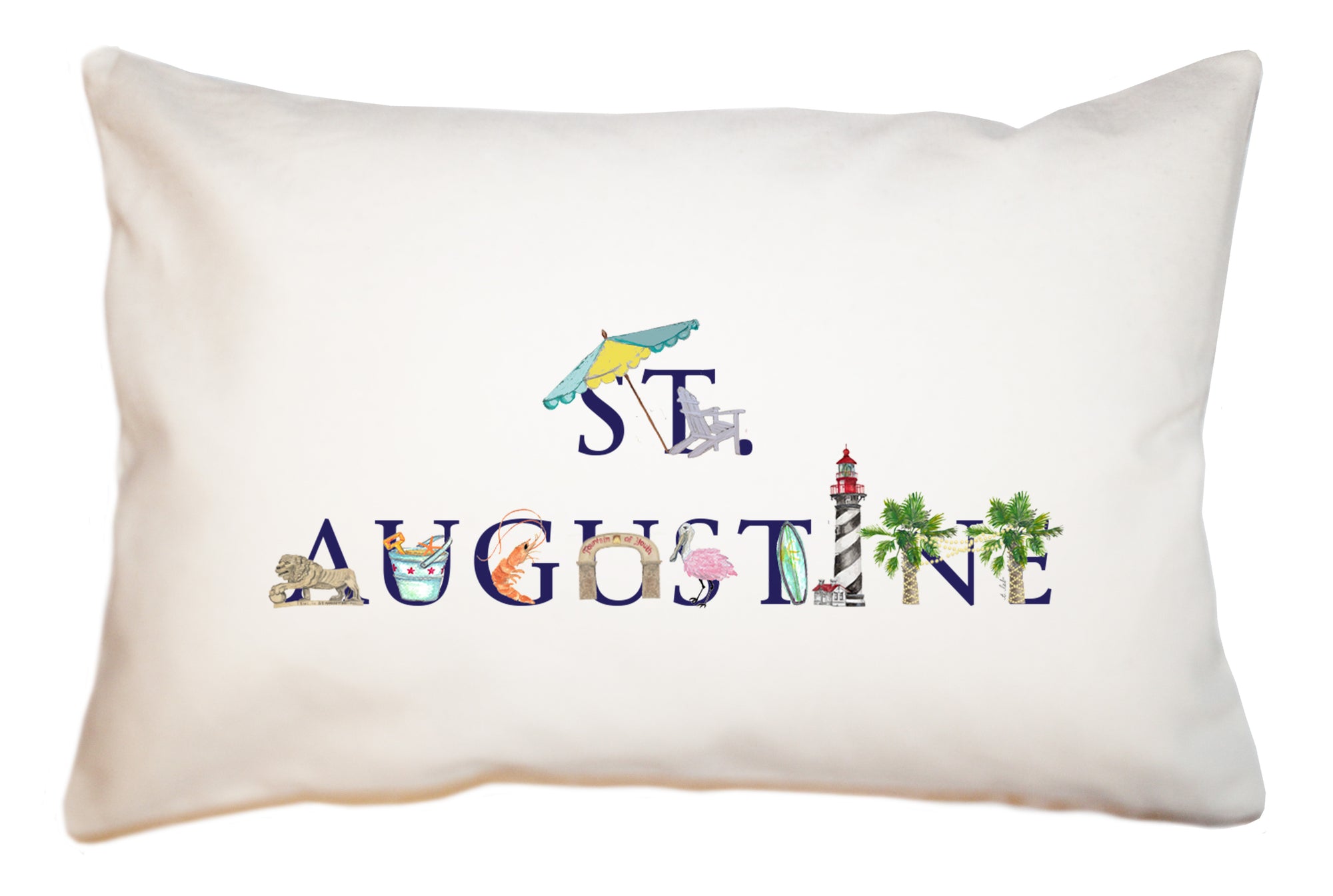 st. augustine large rectangle pillow