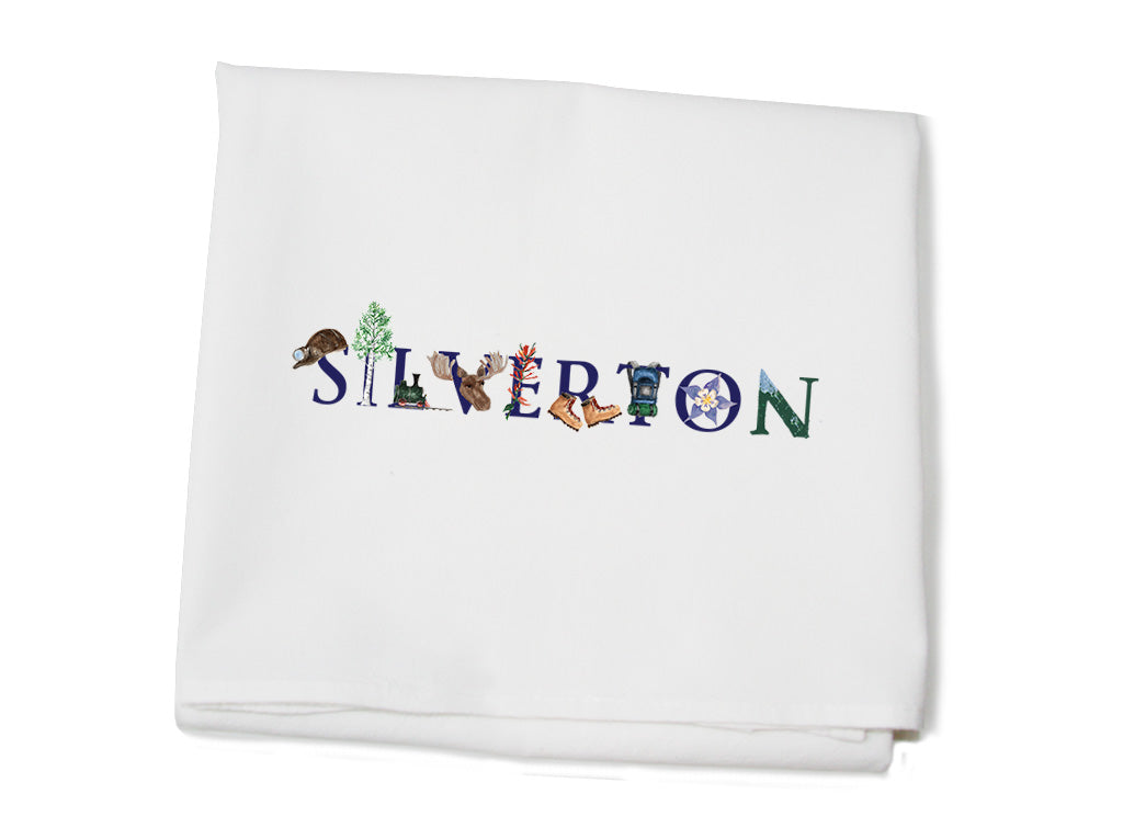 silverton, co flour sack towel