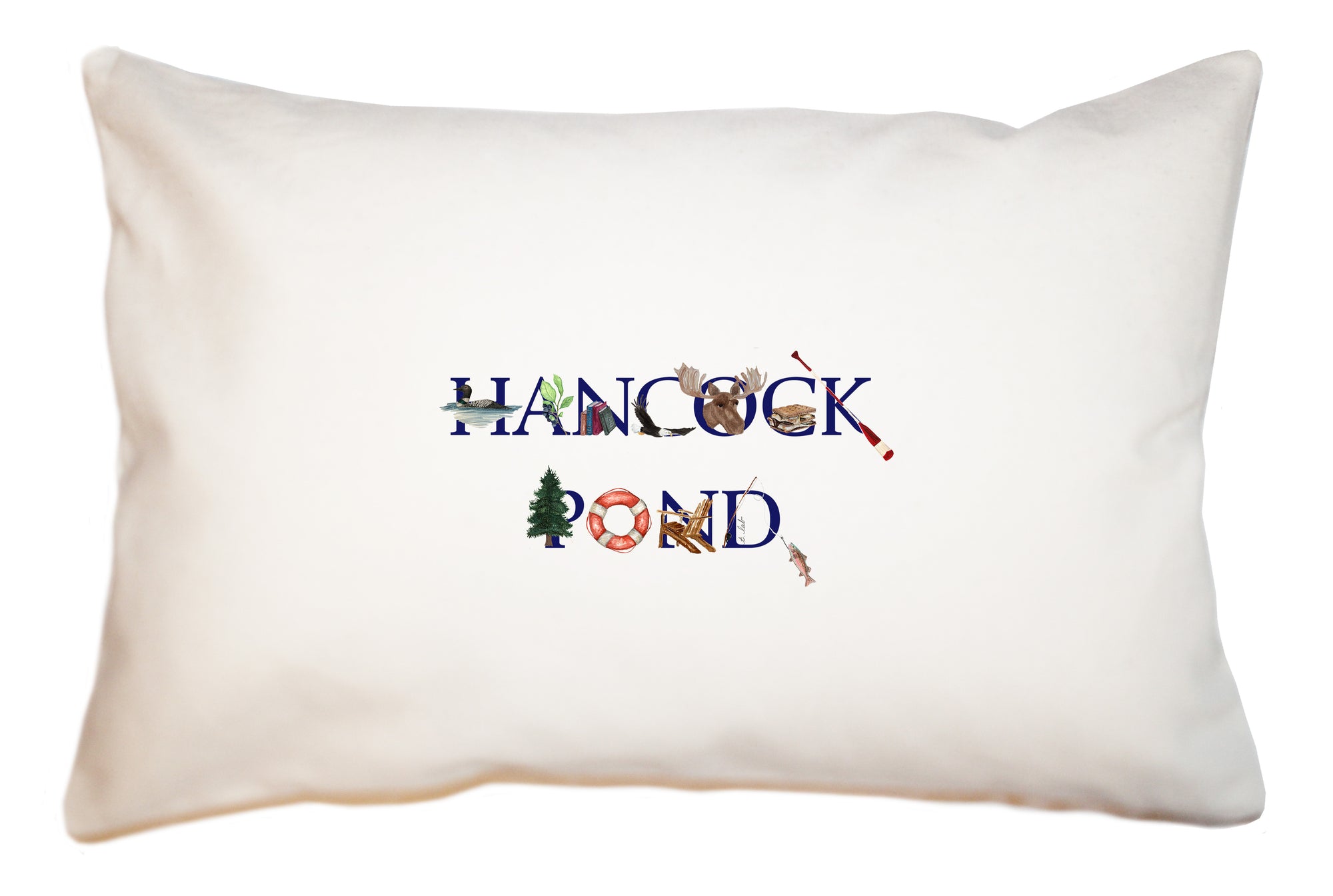 hancock pond large rectangle pillow