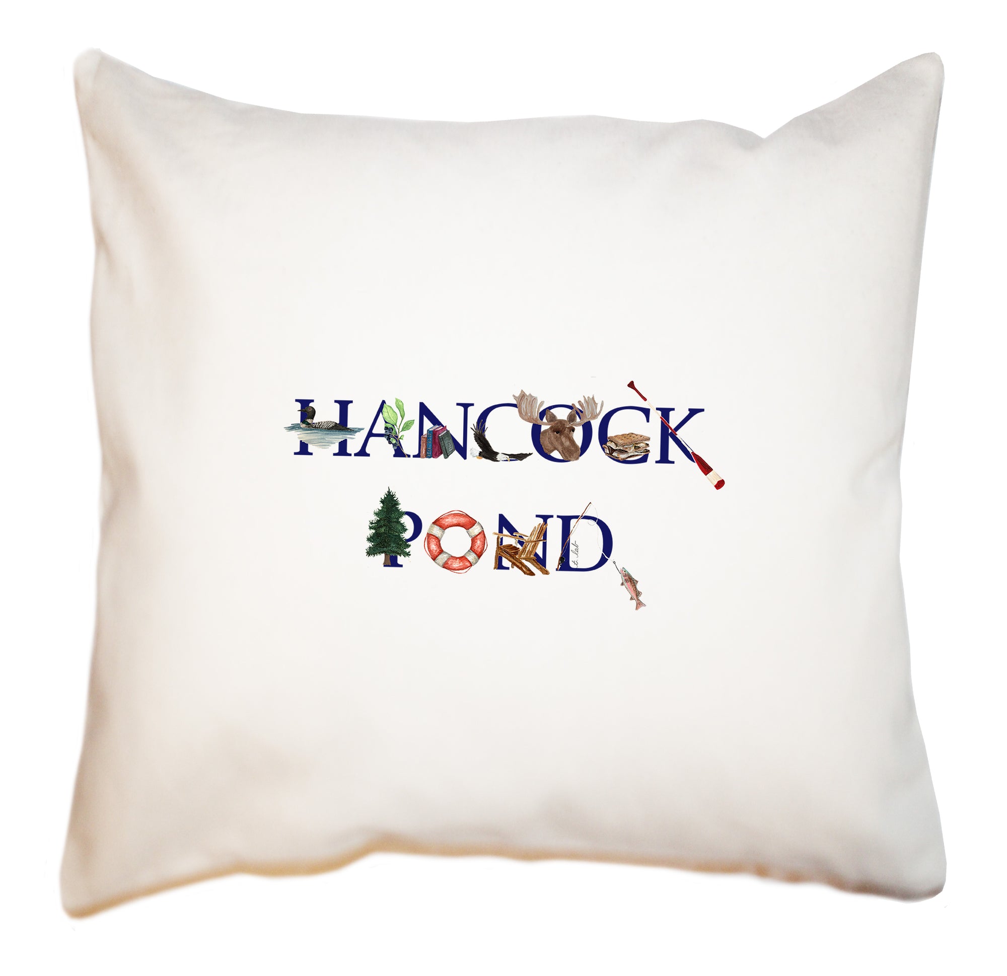 hancock pond square pillow