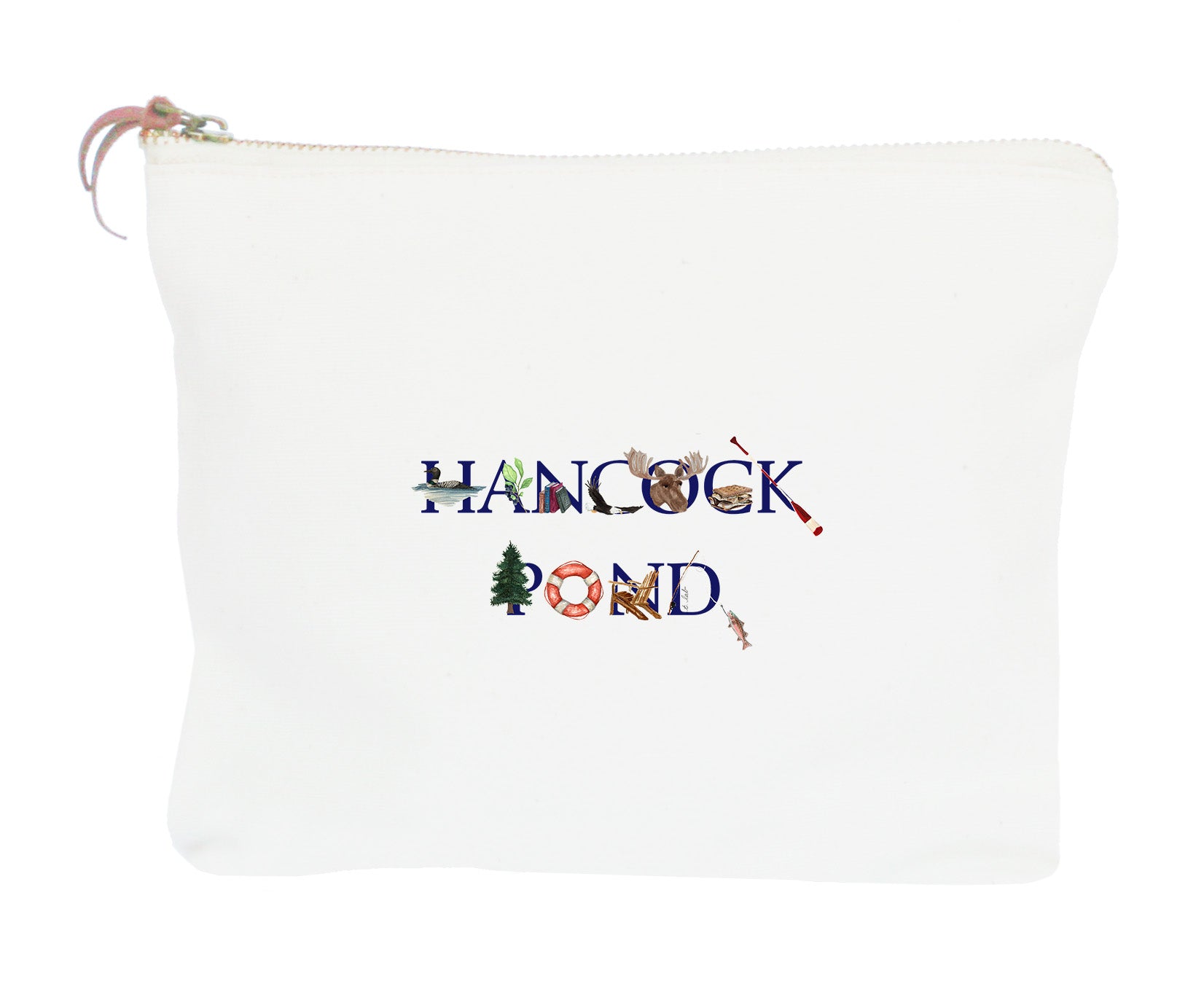 hancock pond zipper pouch