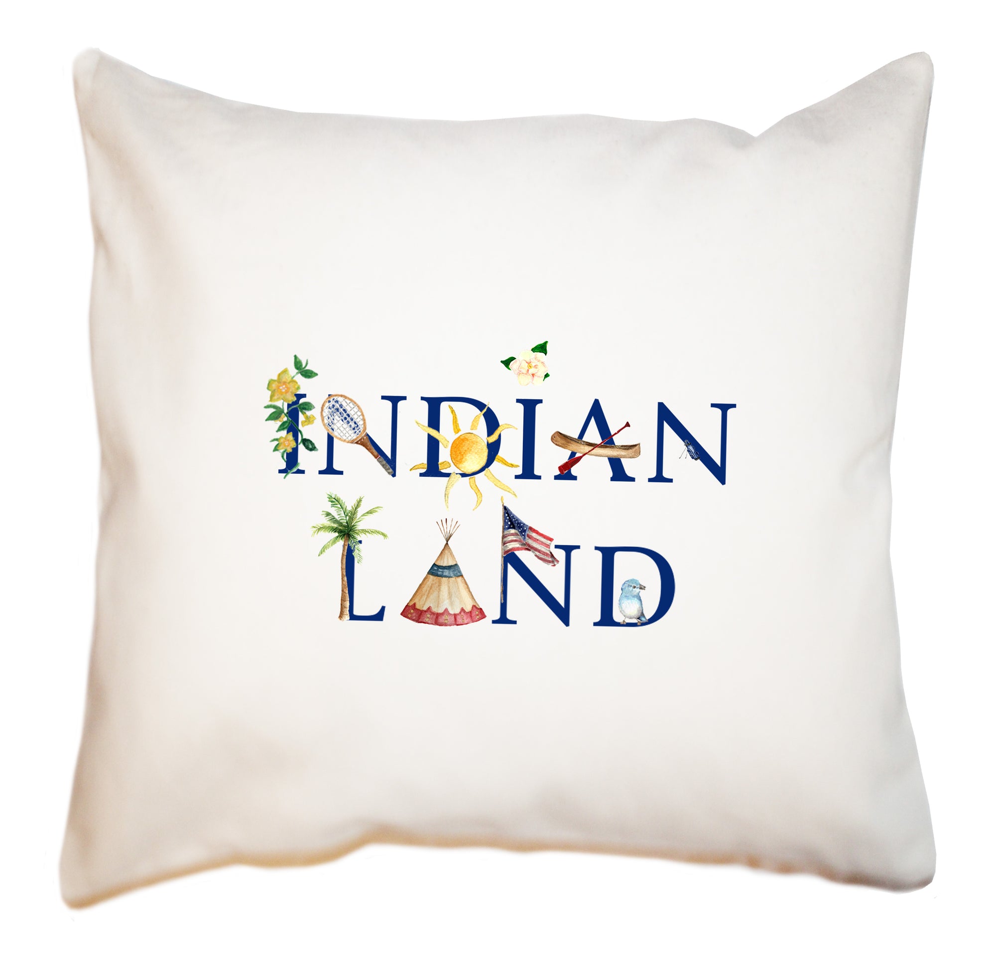 indian land square pillow