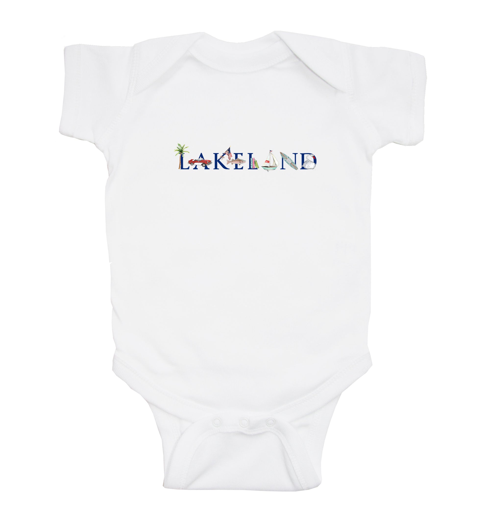 lakeland baby snap up short sleeve
