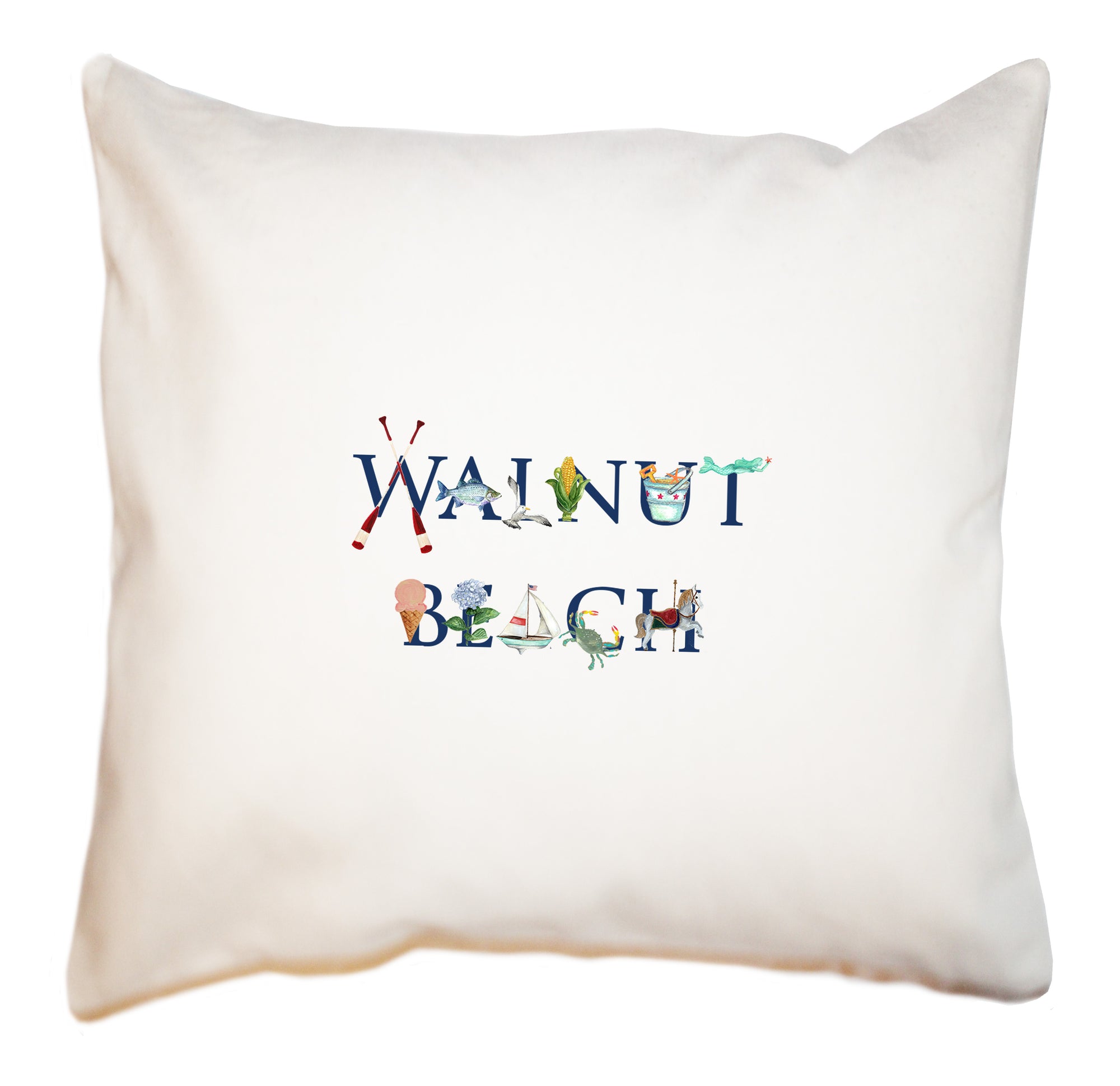 walnut beach square pillow