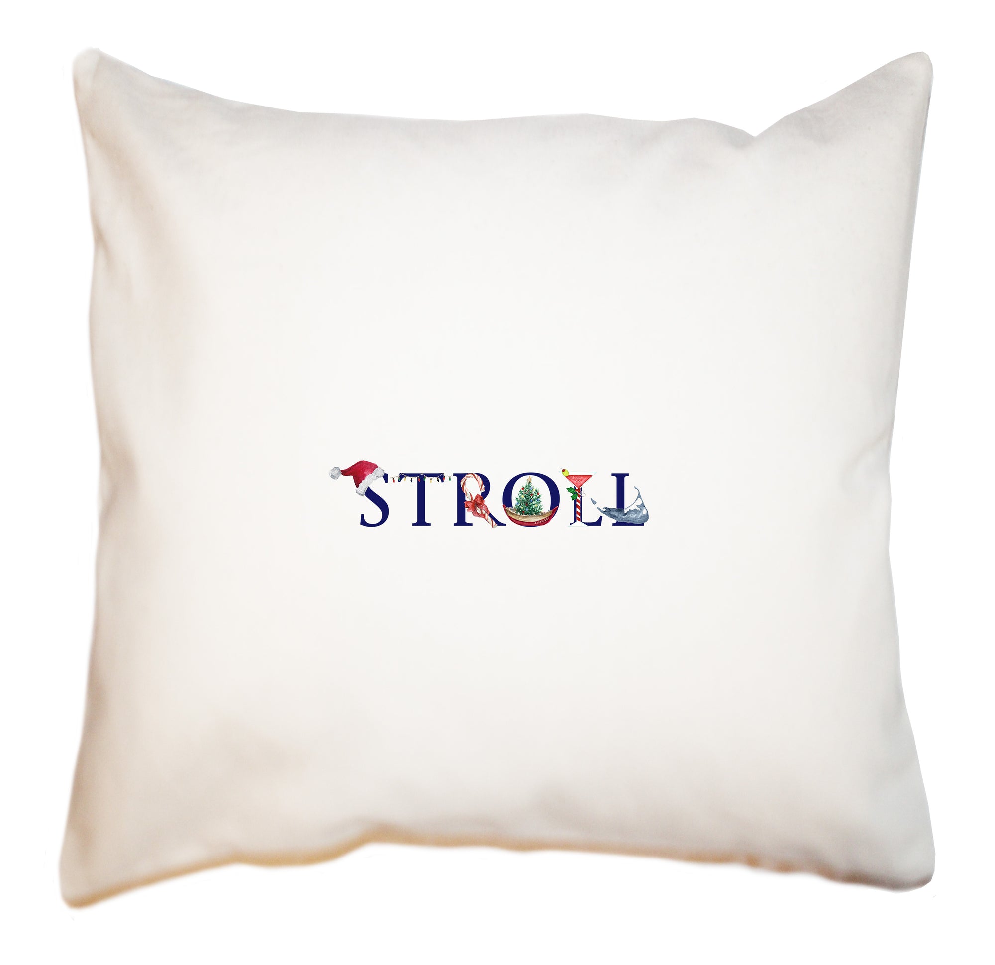 stroll illu-stated square pillow