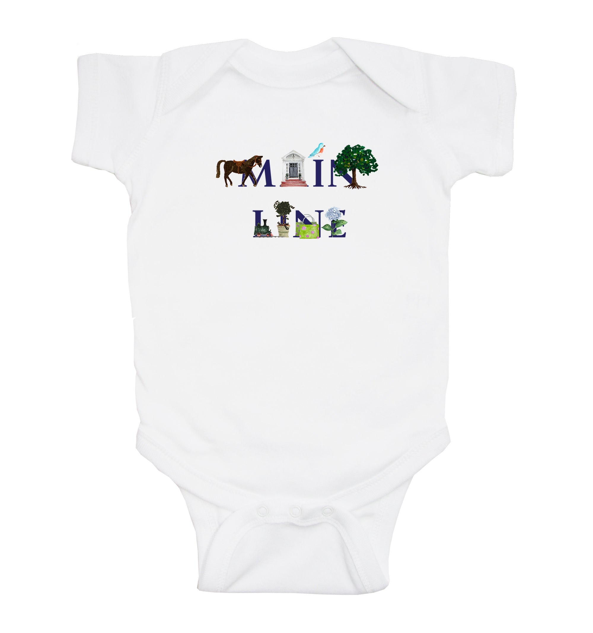 main line baby snap up short sleeve