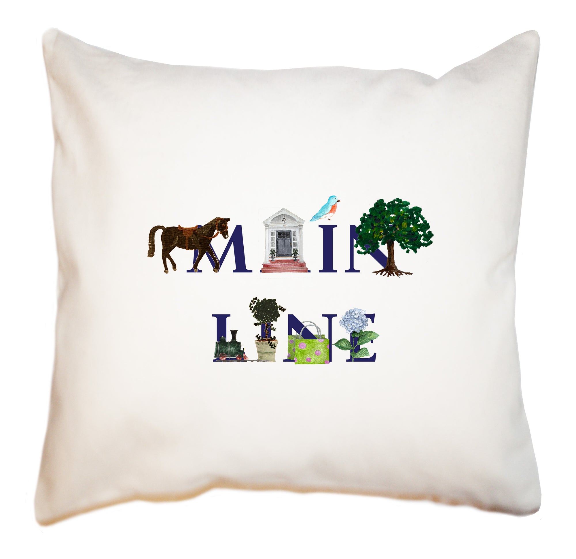 main line square pillow
